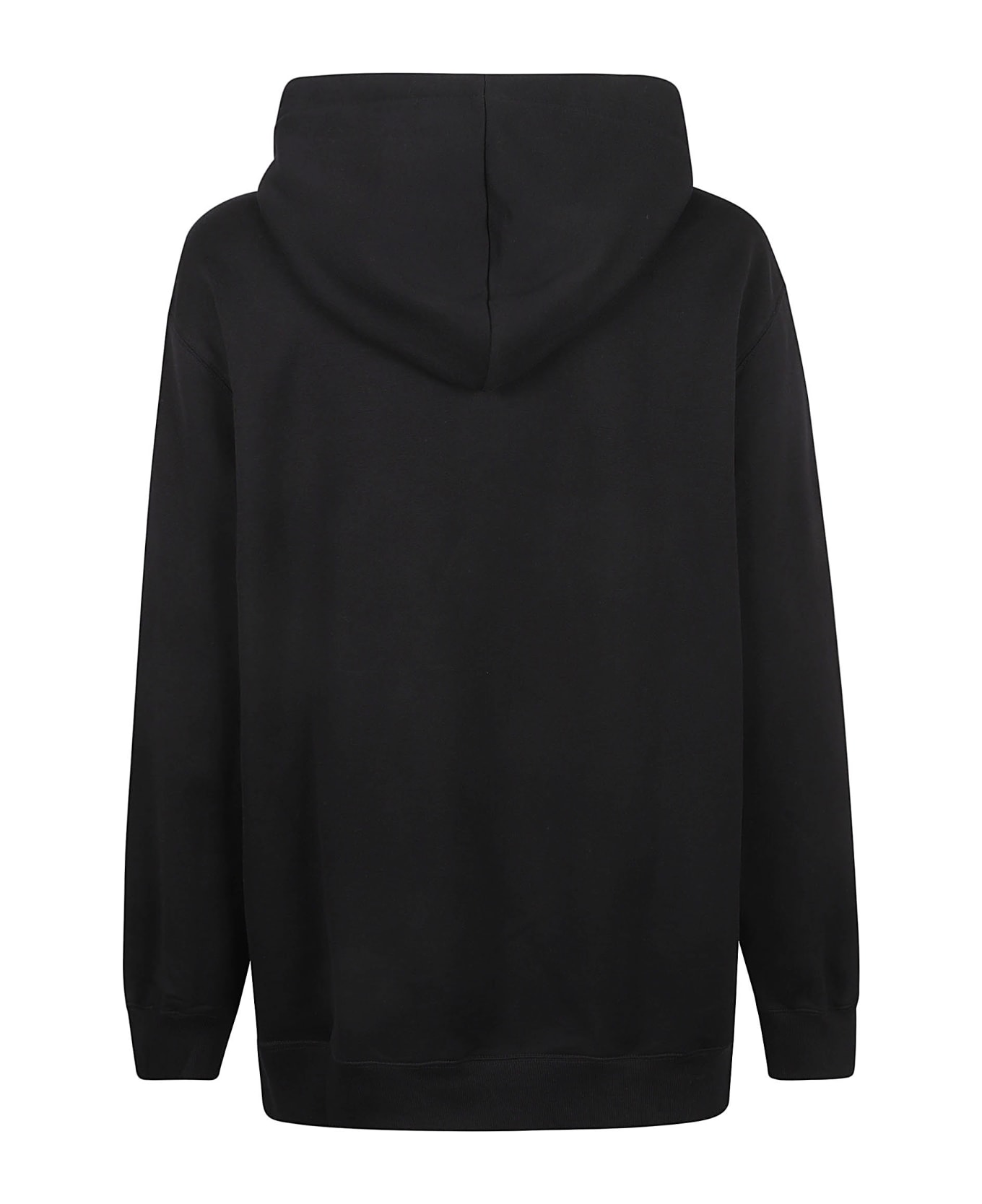 Lanvin Curb Laced Oversized Hoodie - Black