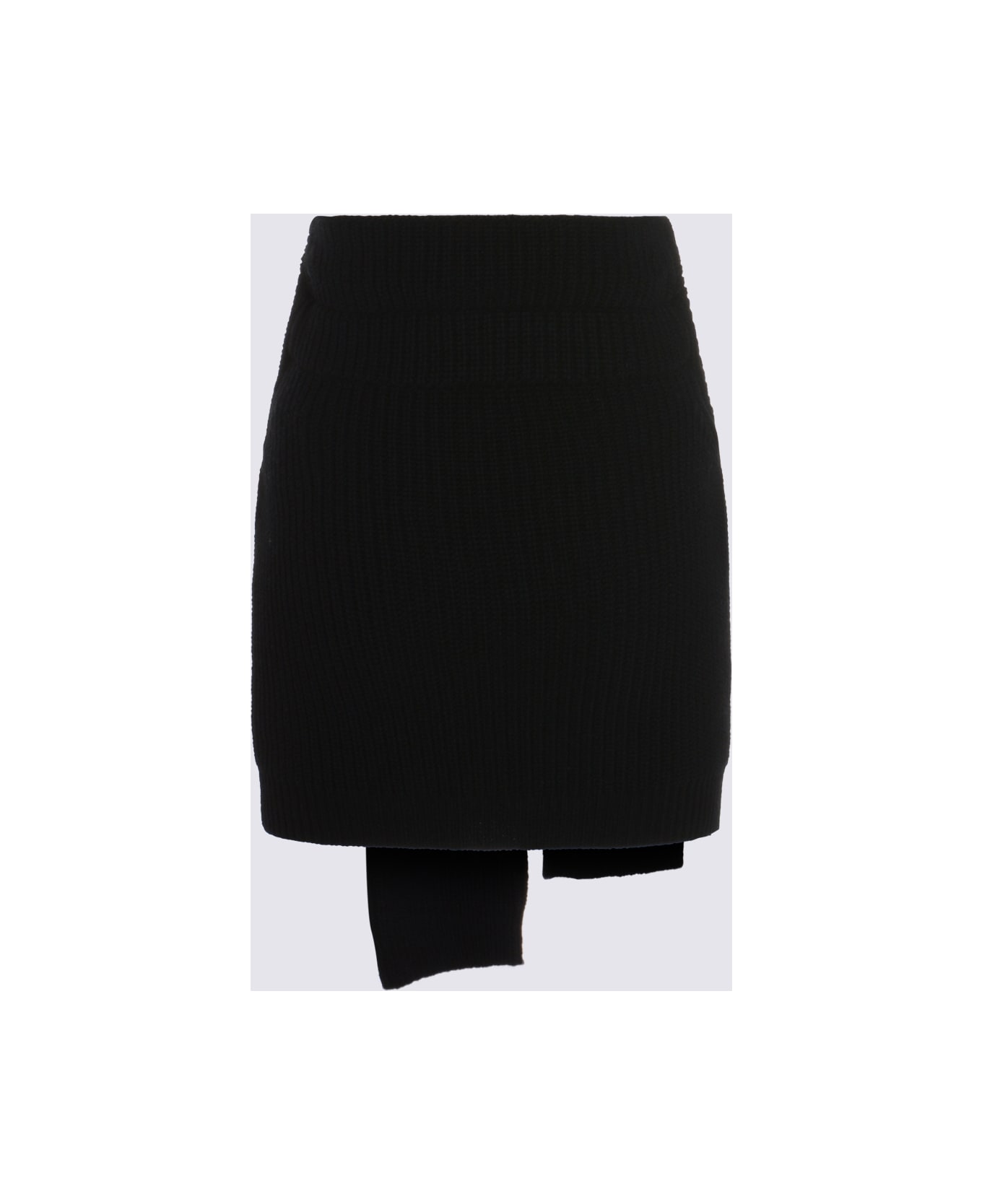 Dolce 
Gabbana Black Wool Skirt - Black