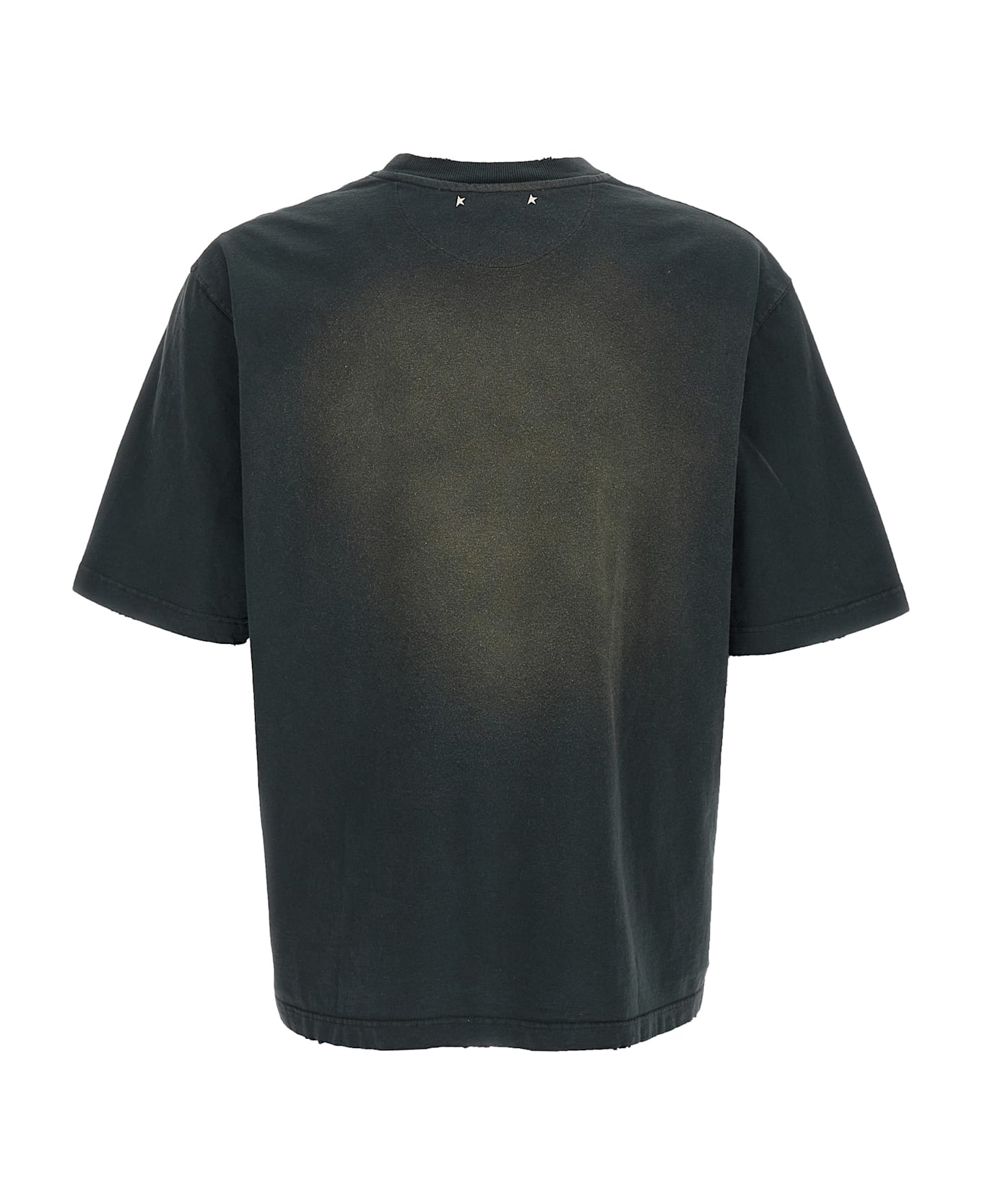 Golden Goose Used Dyed Cotton T-shirt - Black  