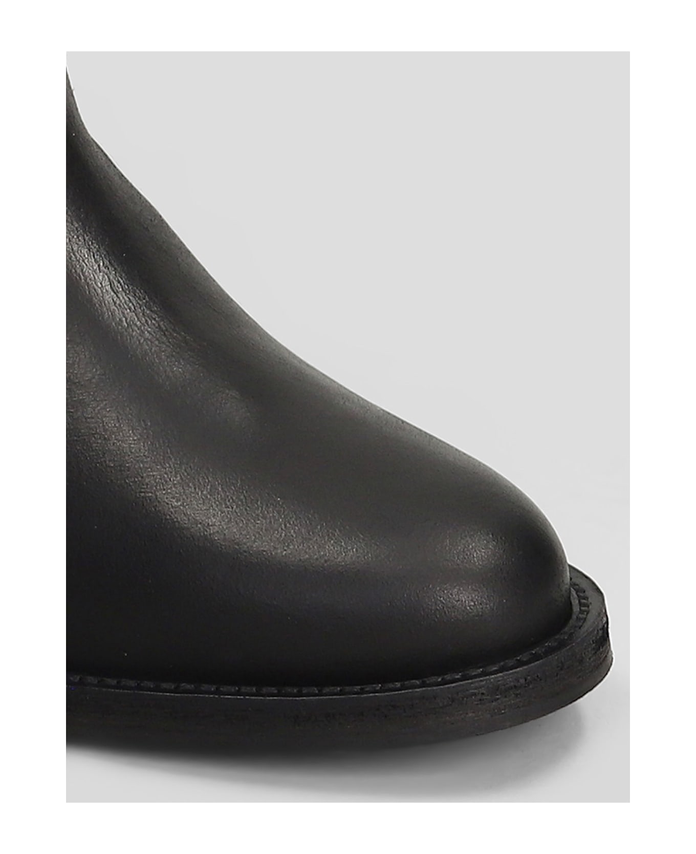Via Roma 15 Ankle Boots Inside Wedge In Black Leather - black