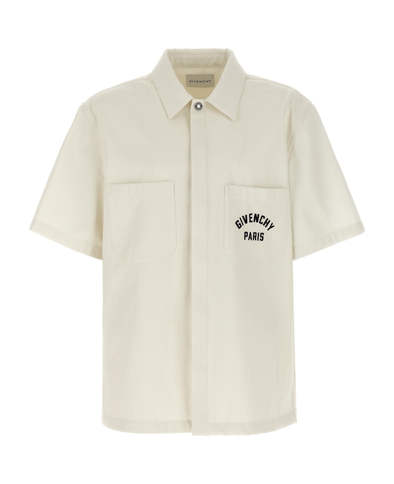 Givenchy Logo Embroidery Shirt - Beige