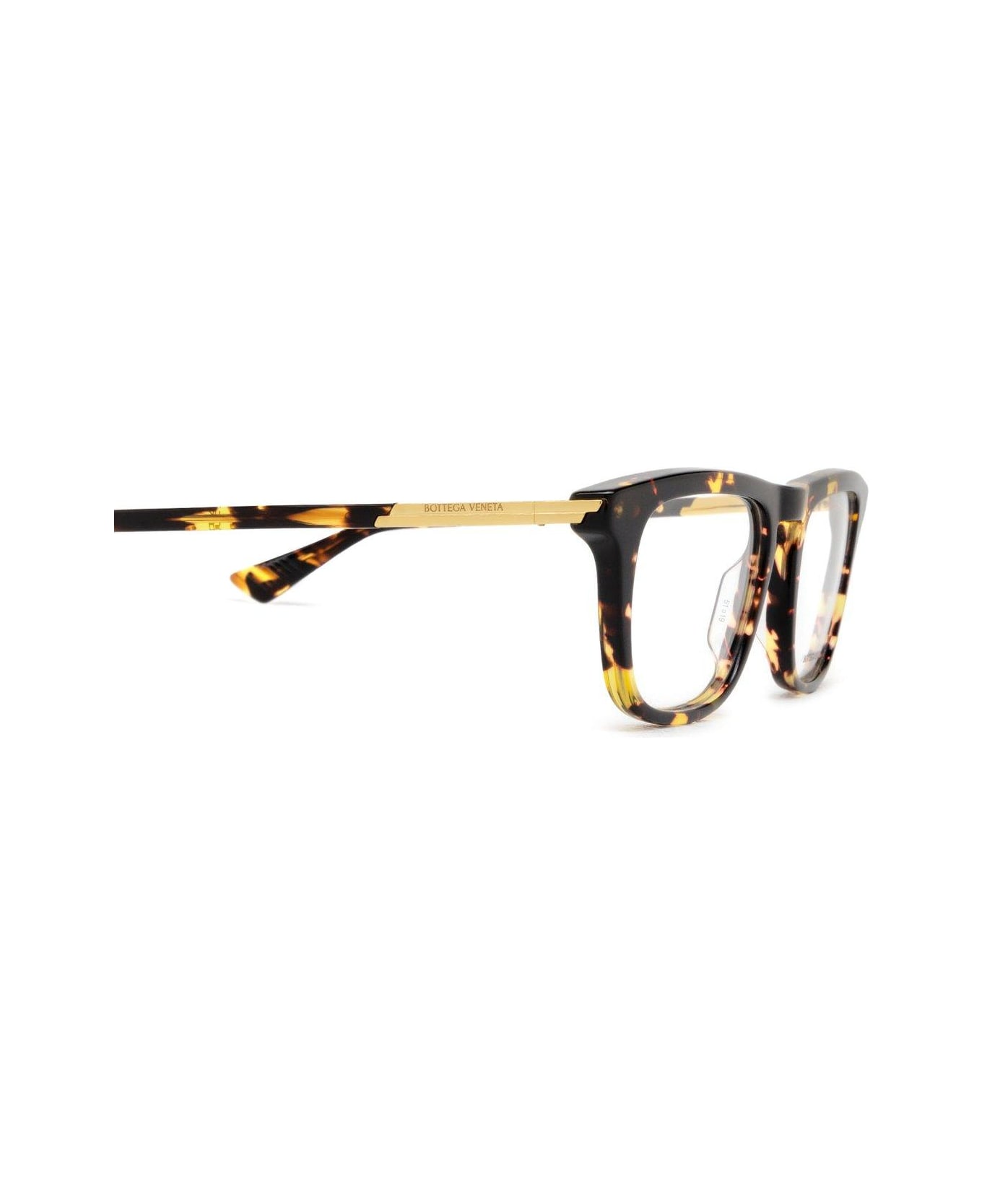 Bottega Veneta Eyewear Sqaure Frame Glasses - 002 havana havana transpa