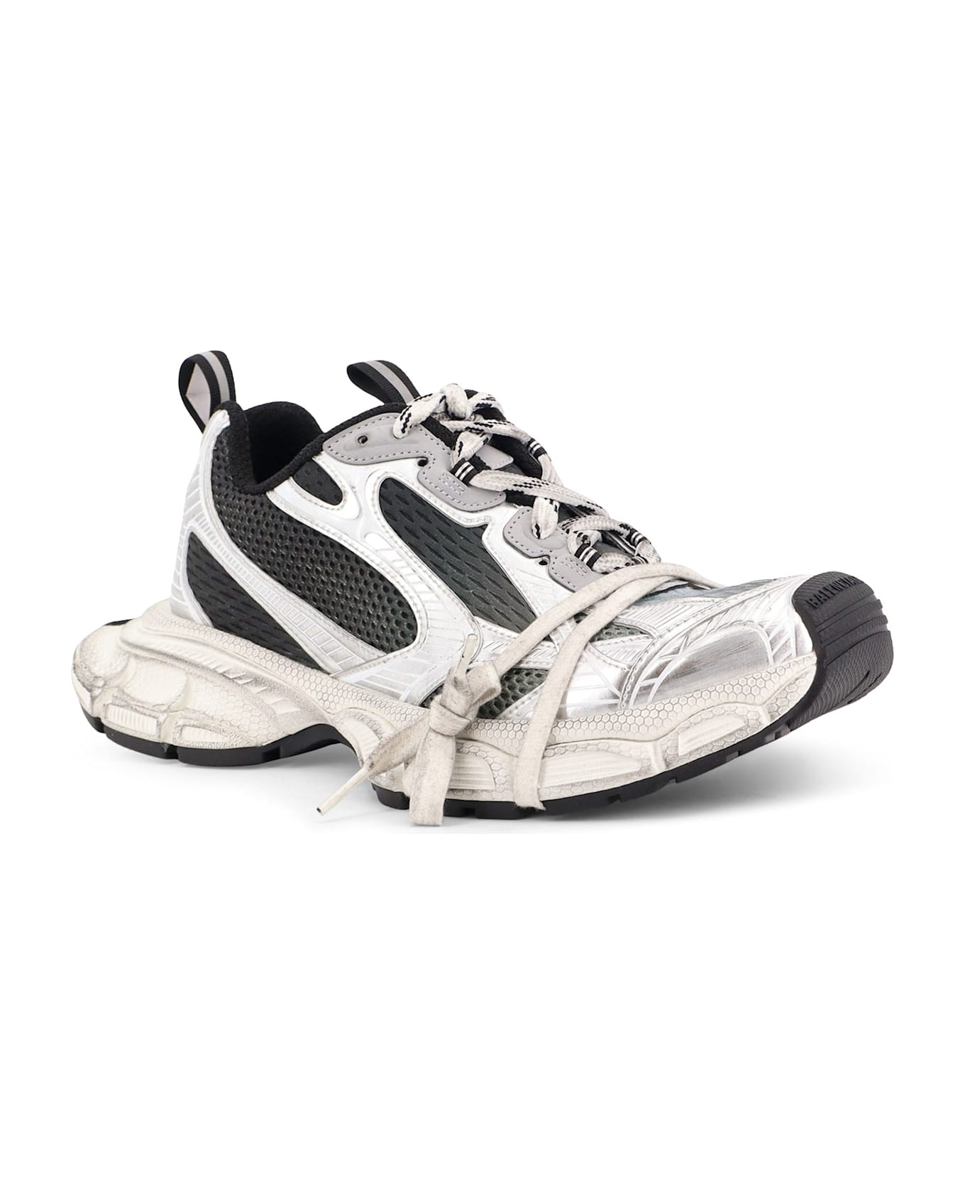 Balenciaga Mesh And Nylon Sneakers 3xl - BLACK GREY