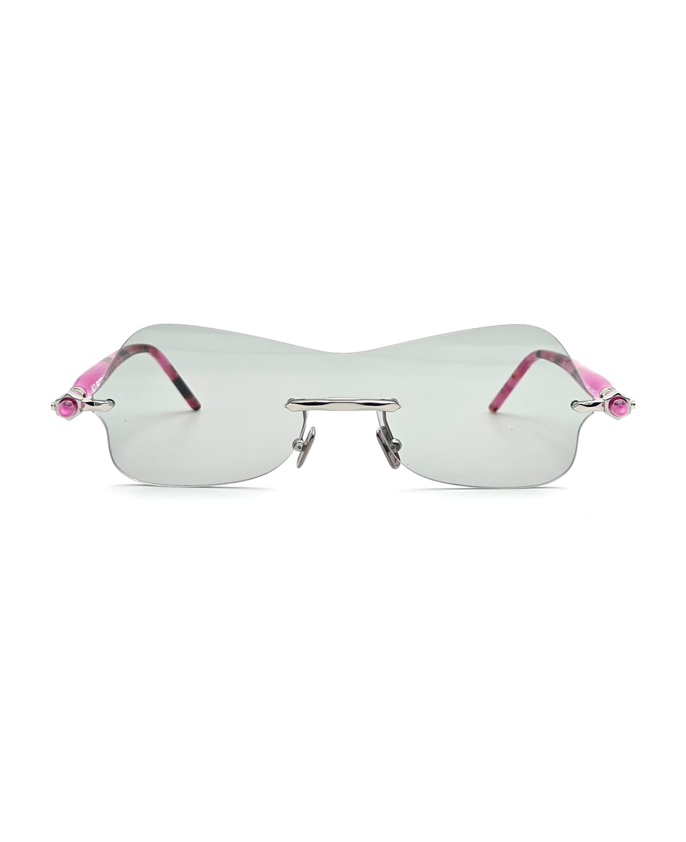 Kuboraum Mask P90 - Silver / Cyclamen Sunglasses - fuchsia