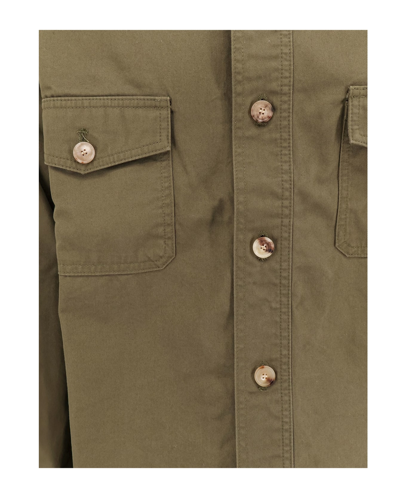 Saint Laurent Yves Overshirt - Green