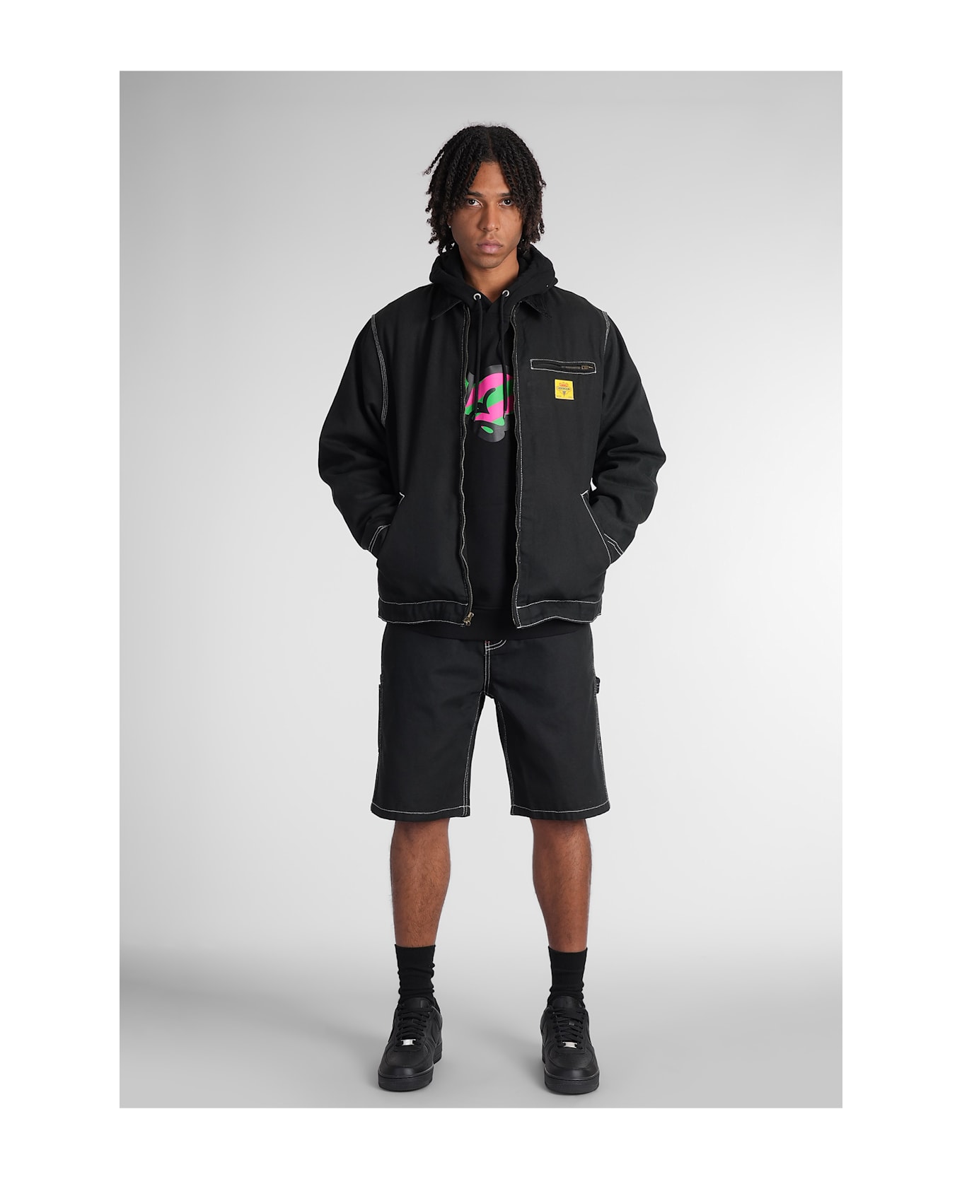 Icecream Sweatshirt In Black Cotton - black