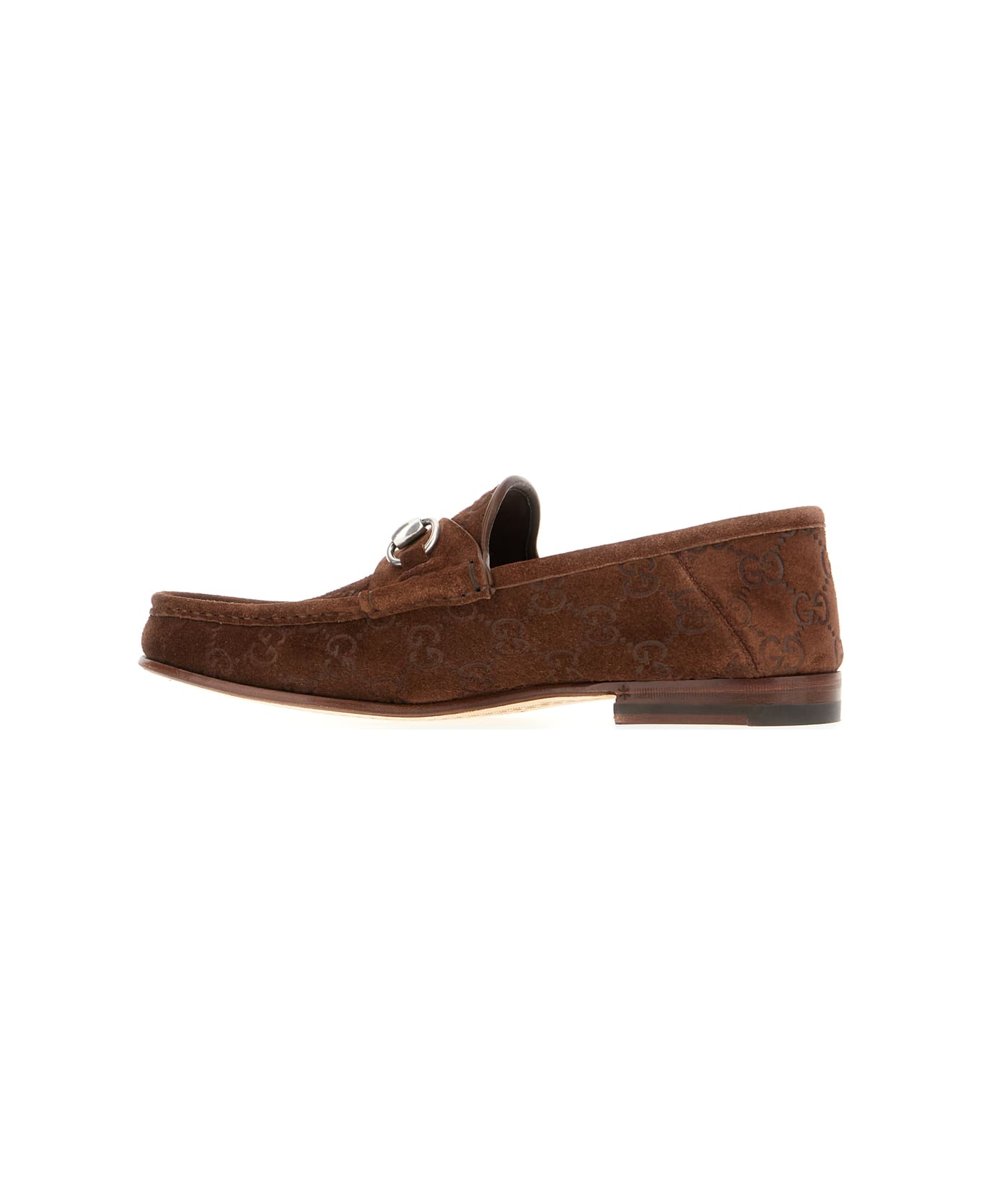 Gucci Brown Suede Loafers - Marrone