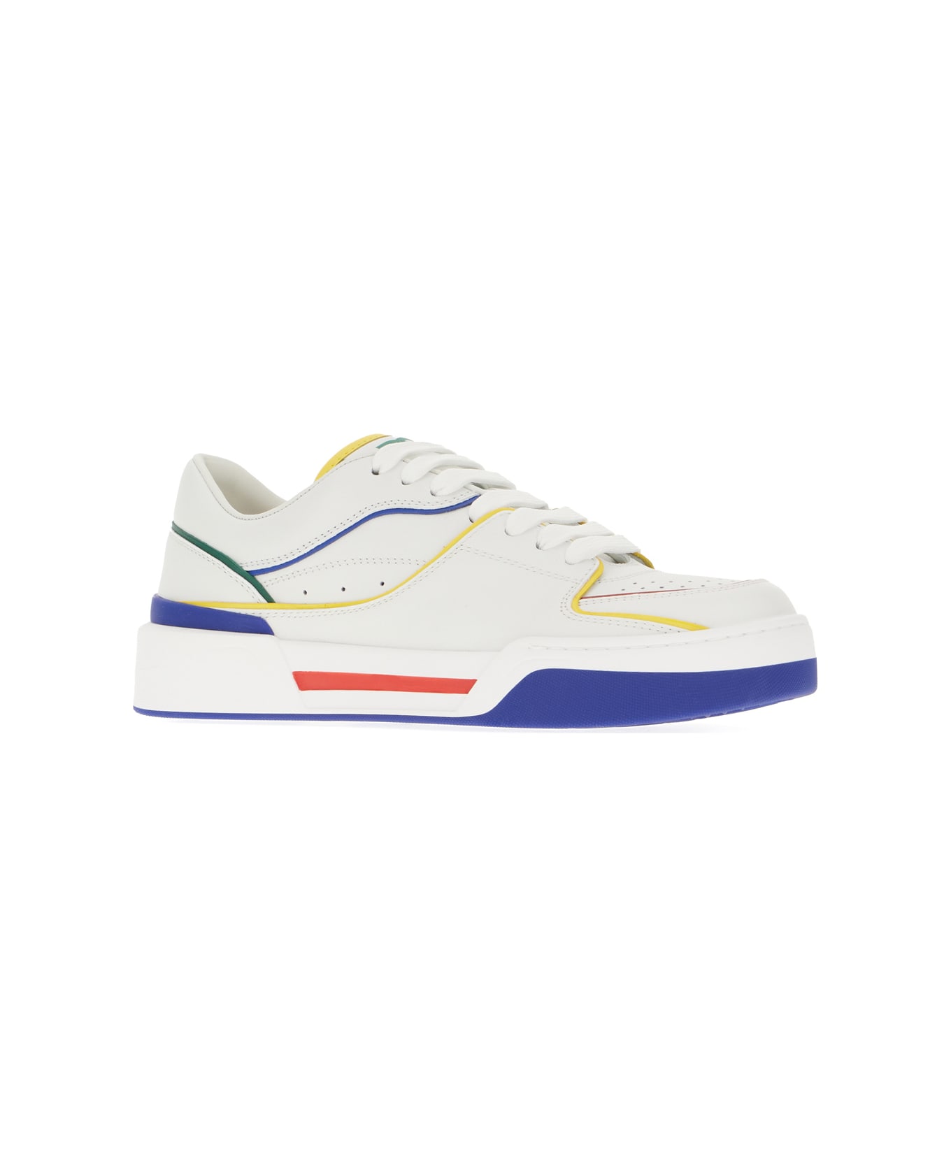 Dolce & Gabbana Multicolor Leather New Rome Sneakers - 80995