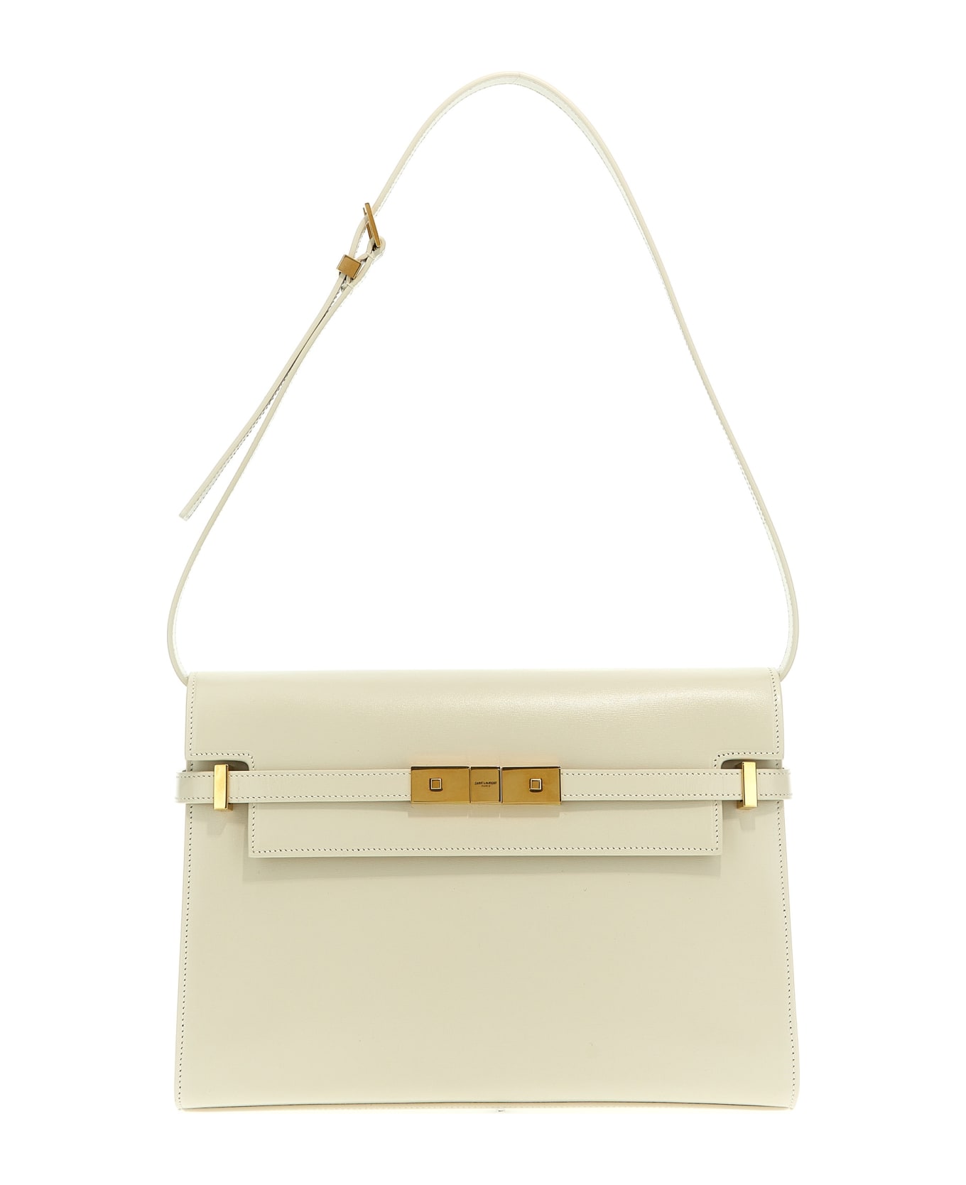 Saint Laurent Manhattan Shoulder Bag - Beige