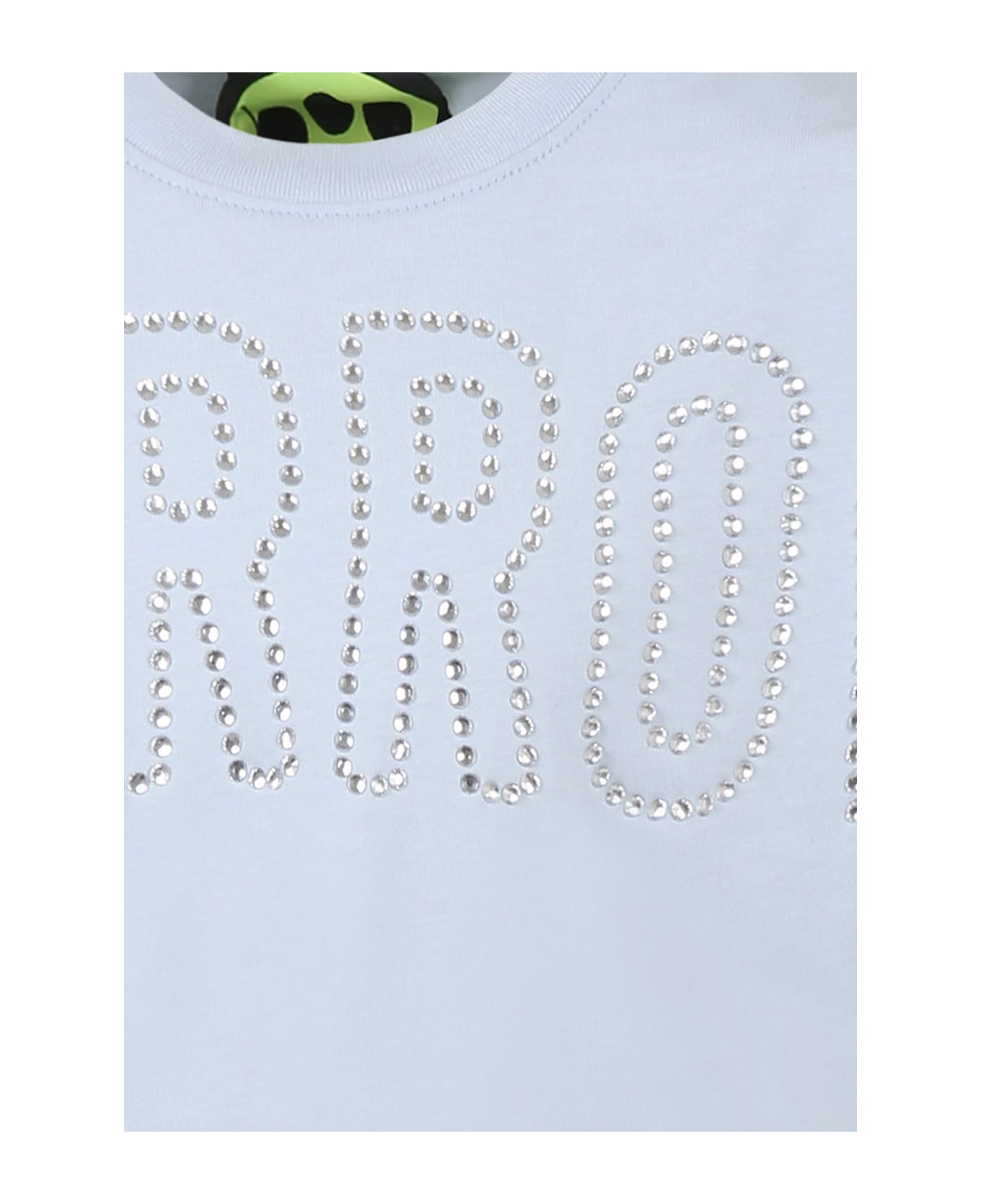 Barrow Light Blue T-shirt For Girl With Logo - Light Blue