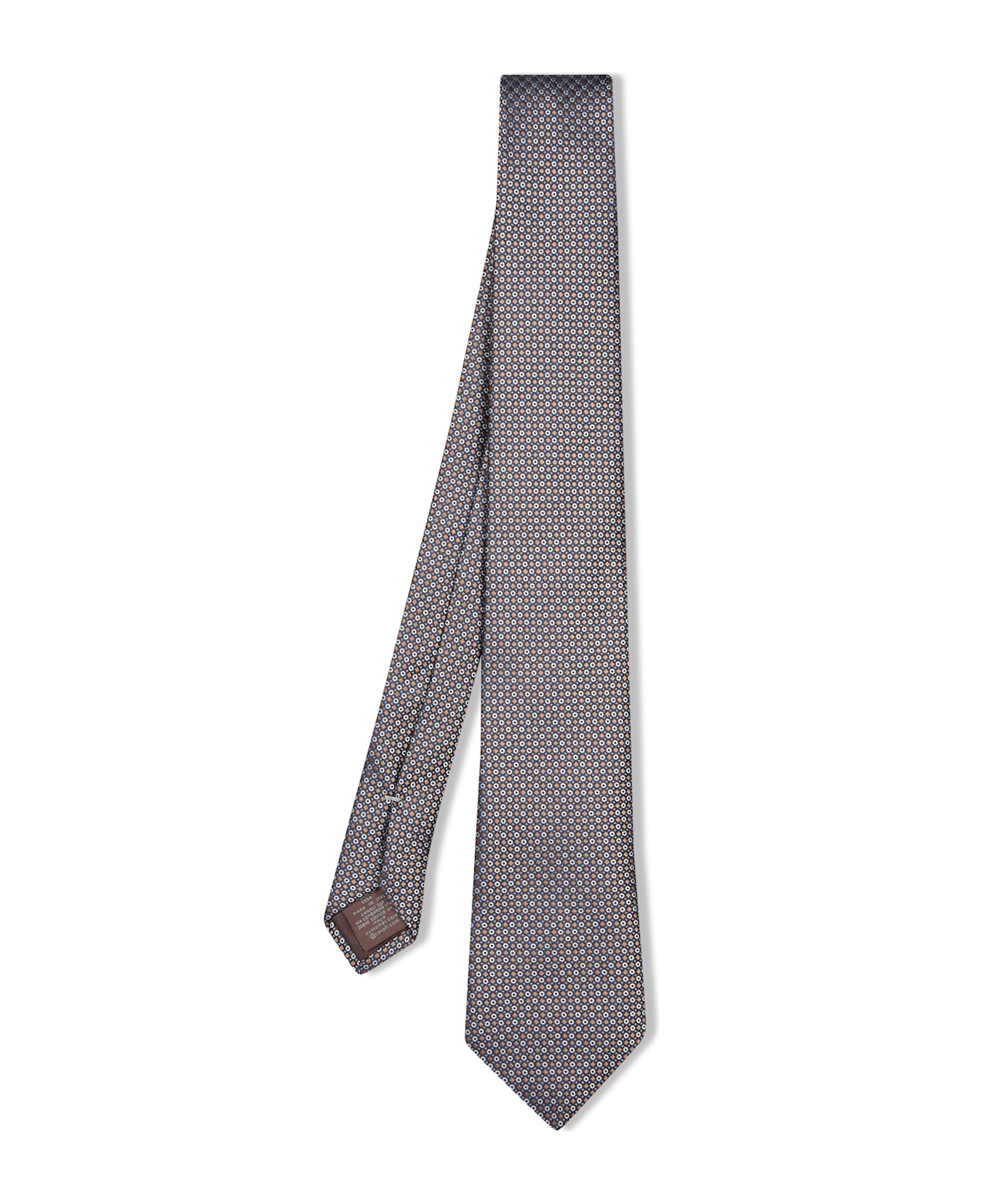 Canali Multicolor Geometric Micro Pattern Tie - Multi