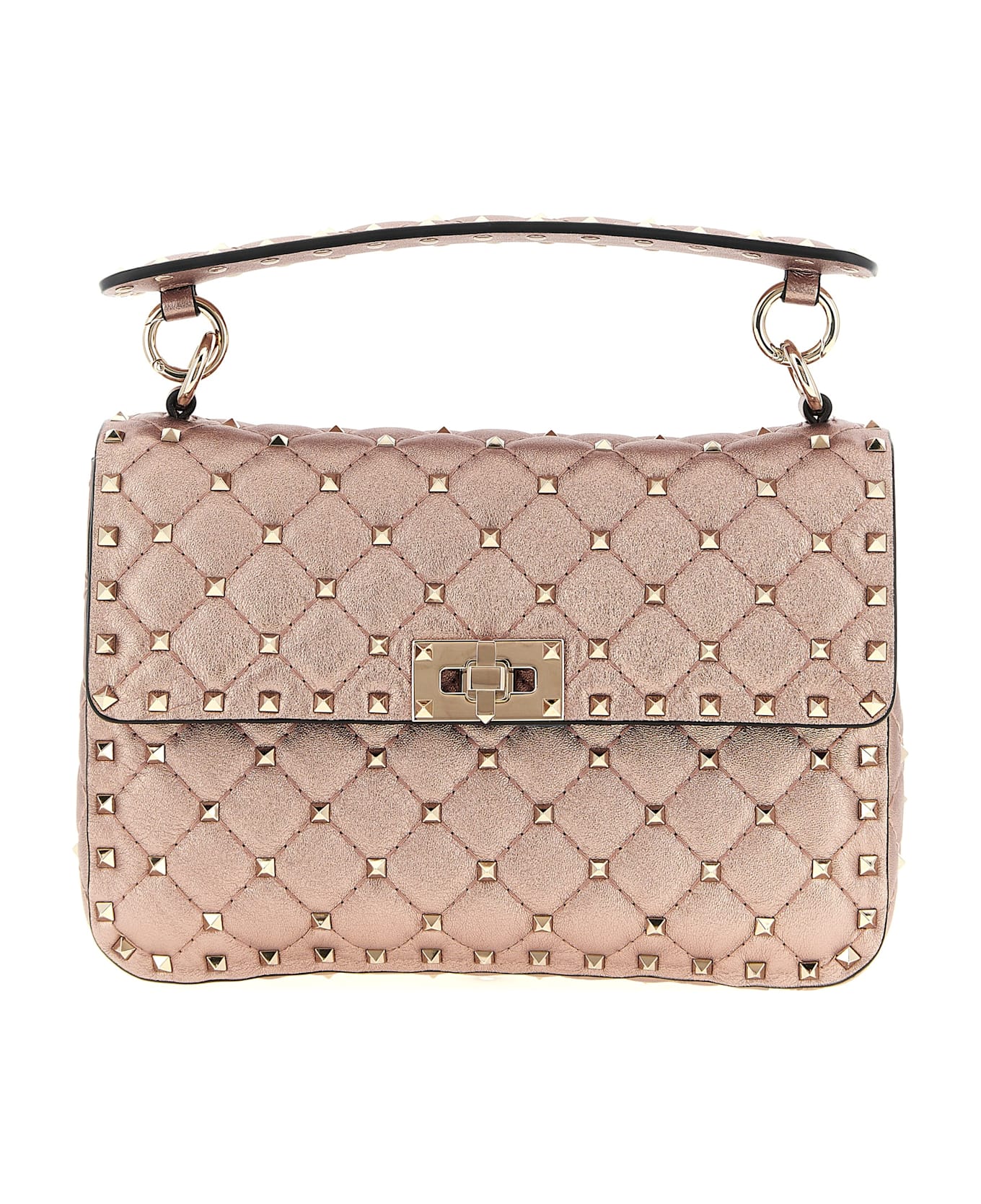 Valentino Garavani 'rockstud Spike' Shoulder Bag - Pink