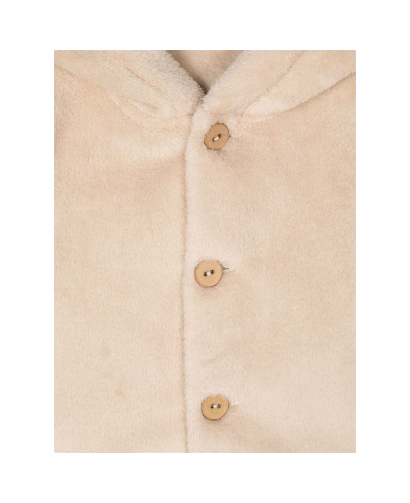 Teddy & Minou Cappotto Effetto Pelo - Beige コート＆ジャケット