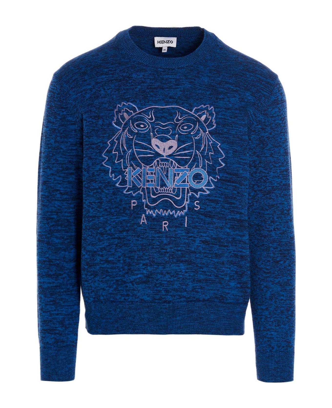 Kenzo Logo Embroidered Crewneck Sweater - Blue フリース