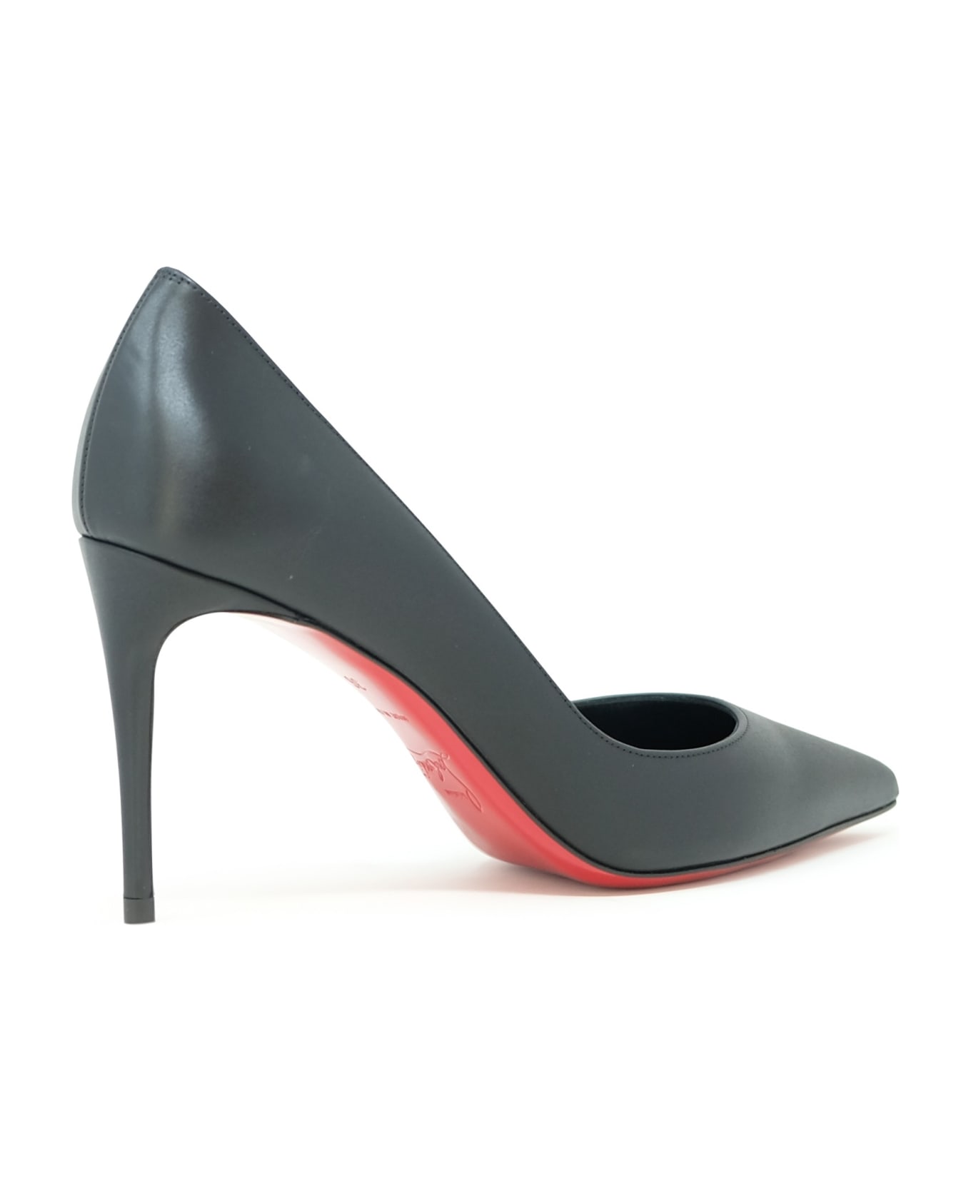 Christian Louboutin Black Leather Iriza 85 Pumps - BLACK