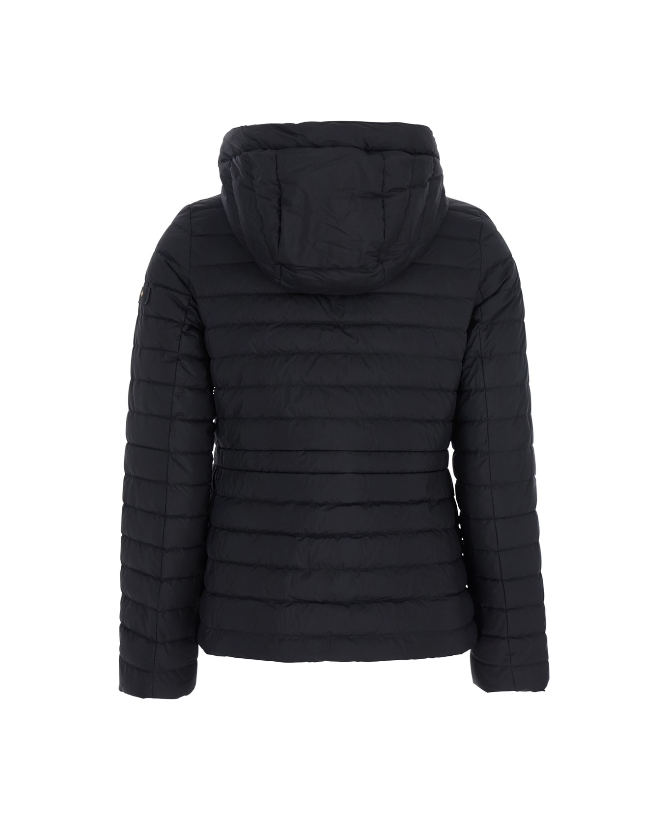 TATRAS Black Down Jacket With Drawstring Hood In Tech Fabric Woman - Black