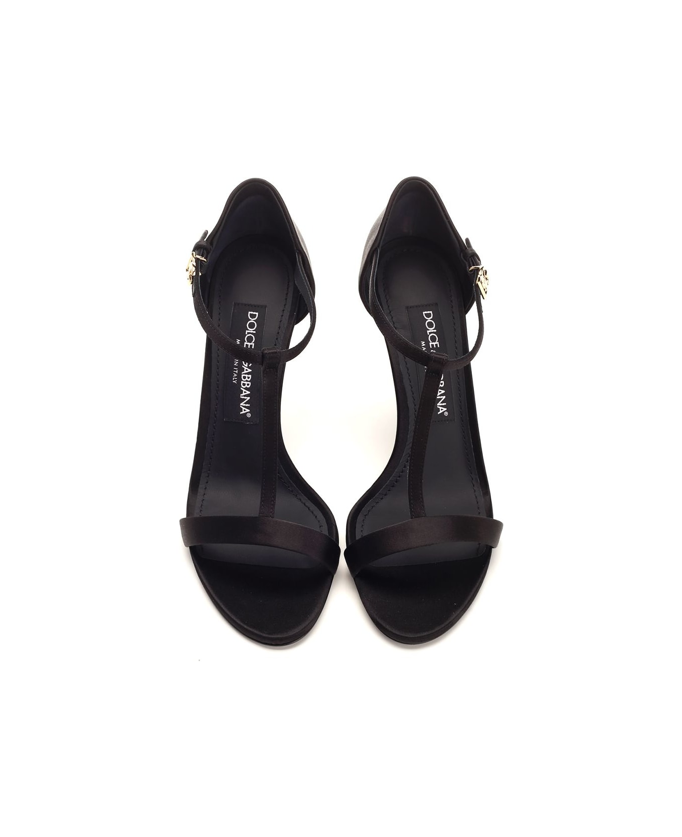 Dolce & Gabbana "t Bar" Sandal - Black