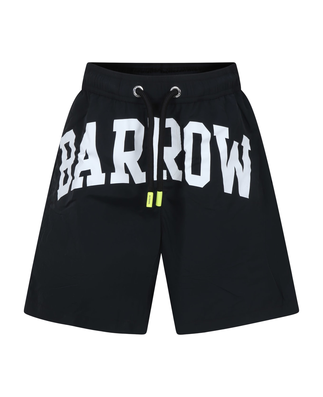 Barrow Black Swim Shorts For Boy With Smiley - Black