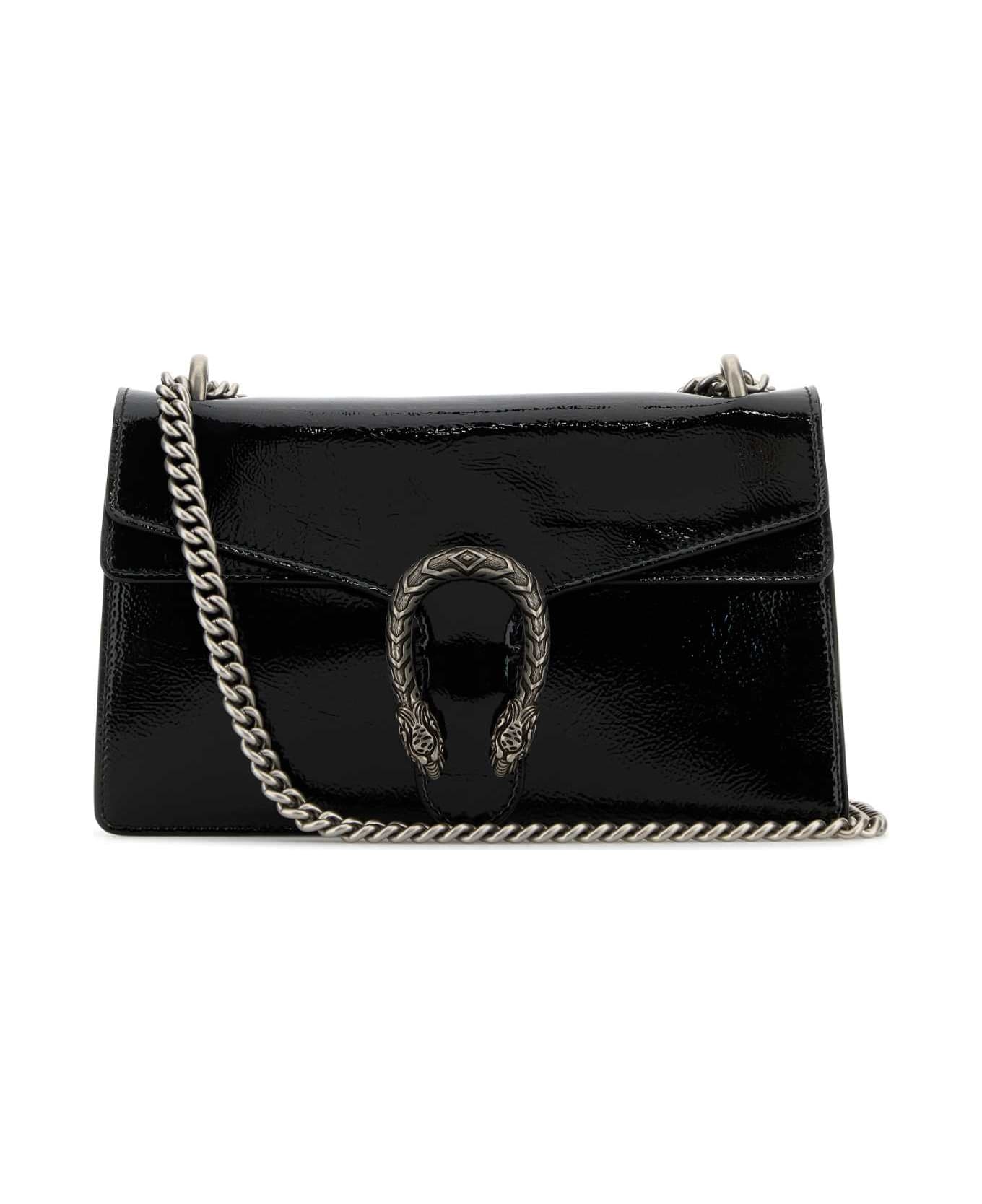 Gucci Black Leather Small Dionysus Shoulder Bag - NERO