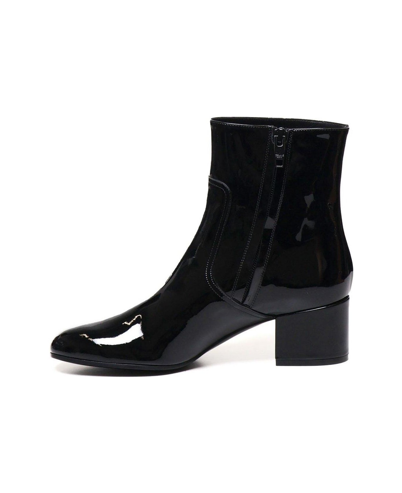 Celine Triomphe Zip-up Boots - Black