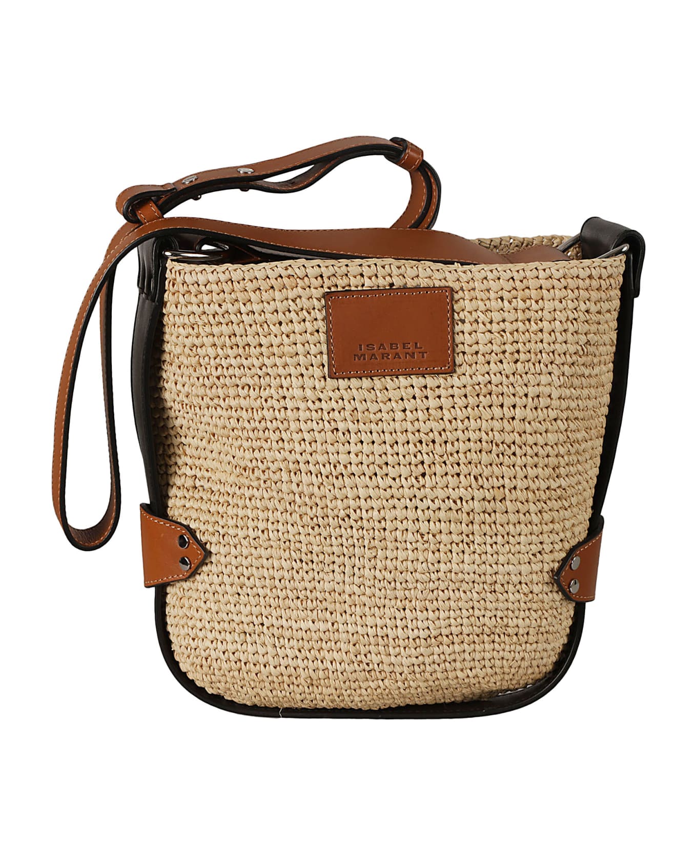 Isabel Marant Logo Patch Weaved Tote - Natural