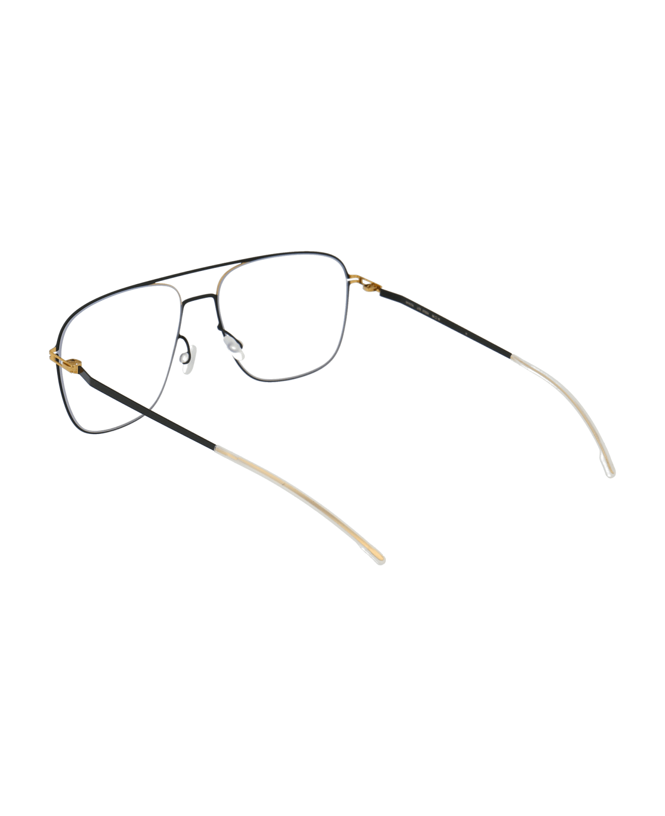Mykita Steen Glasses - 167 Gold/Jet Black Clear アイウェア