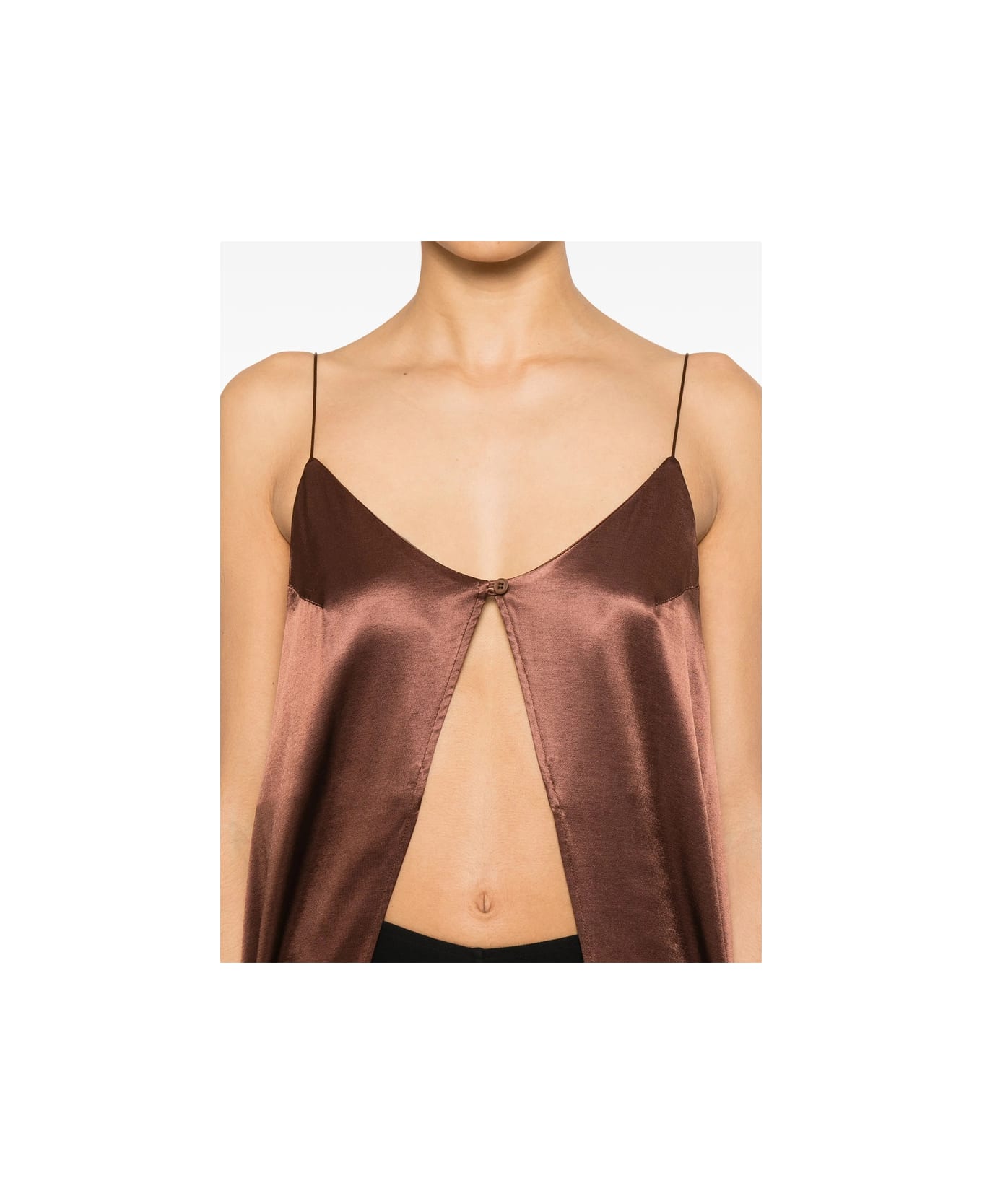 The Nina Studio Waistcoat - BROWN