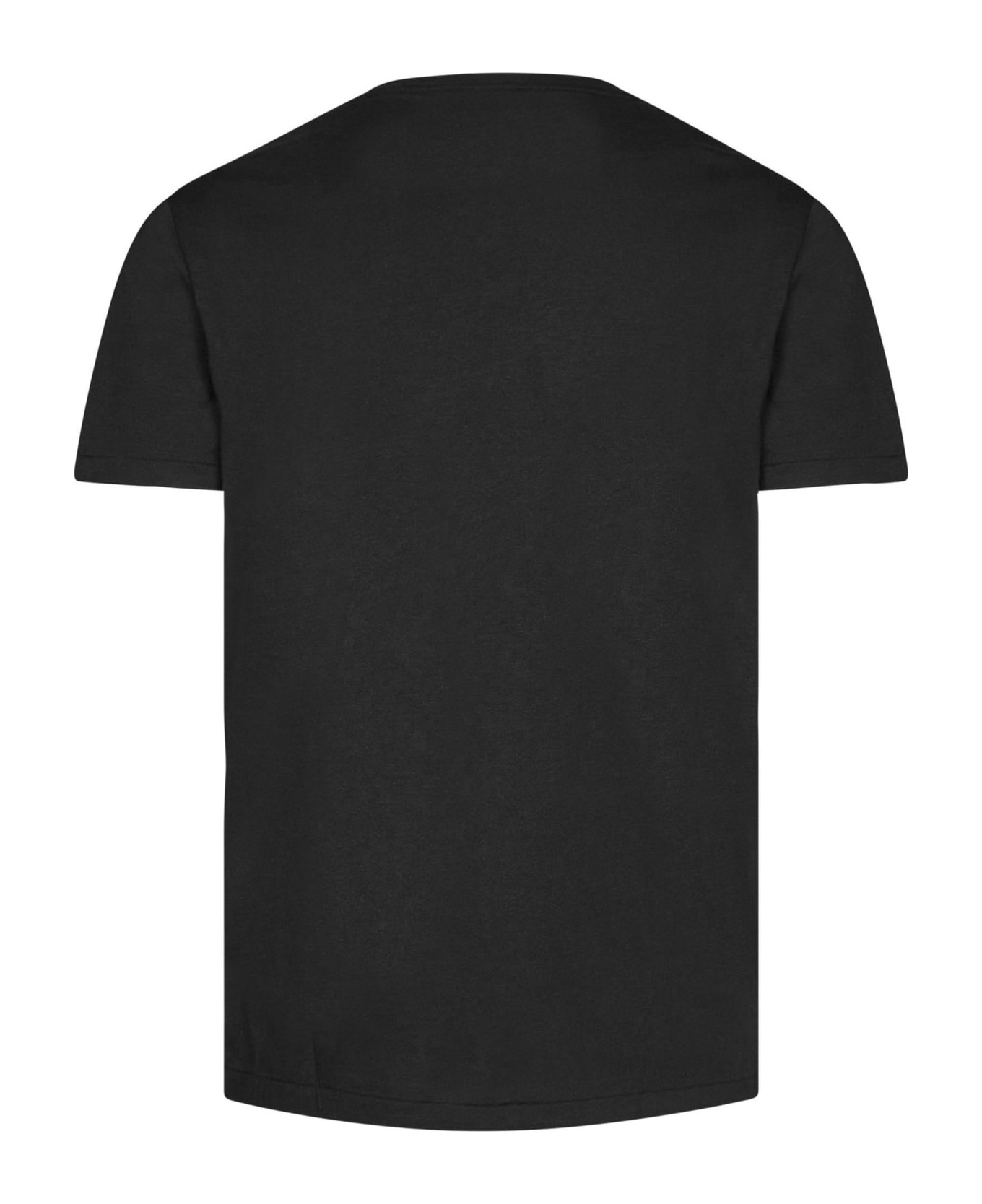 Kired Black Jersey Cotton T-shirt - Black