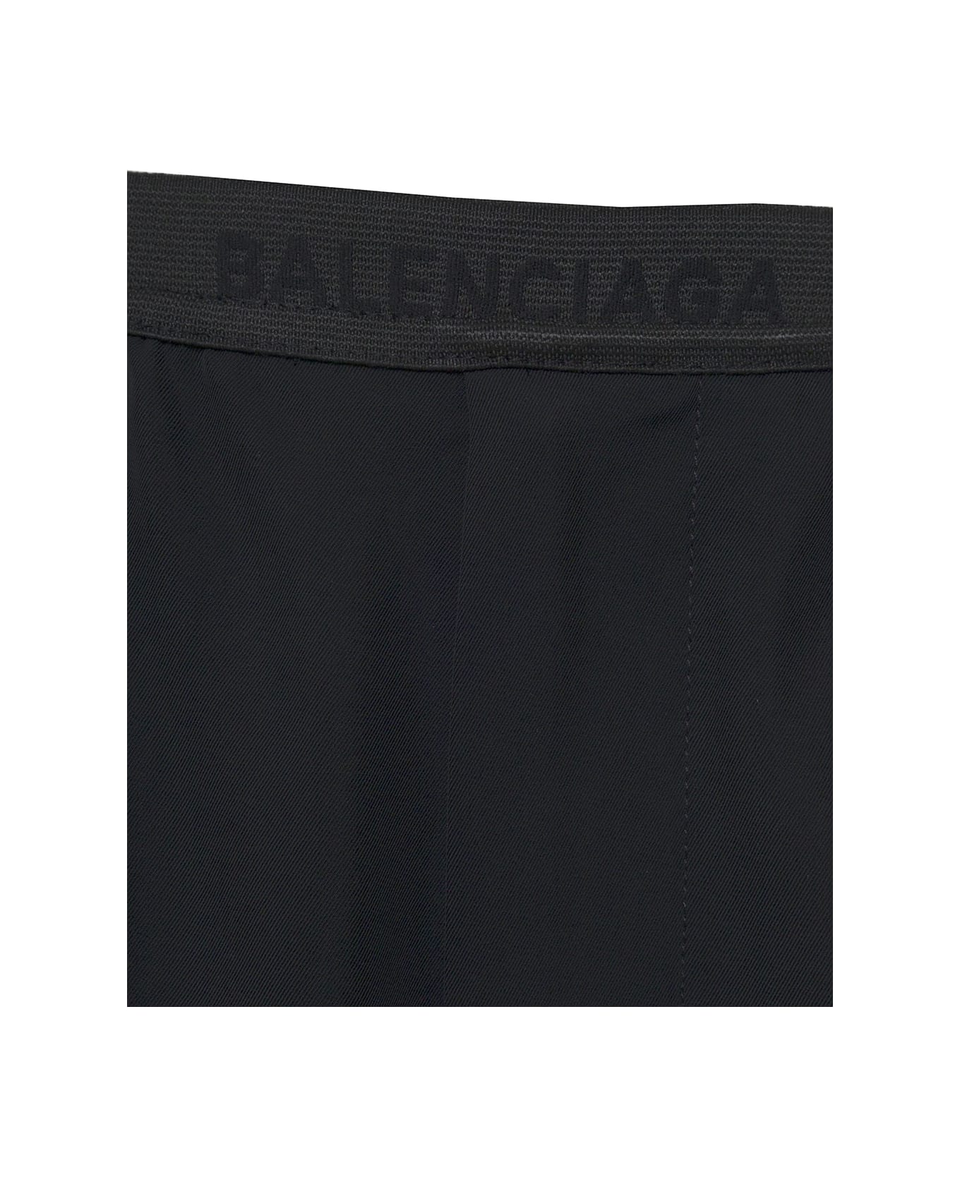 Balenciaga Wide Pants With Elastic Waist - Black