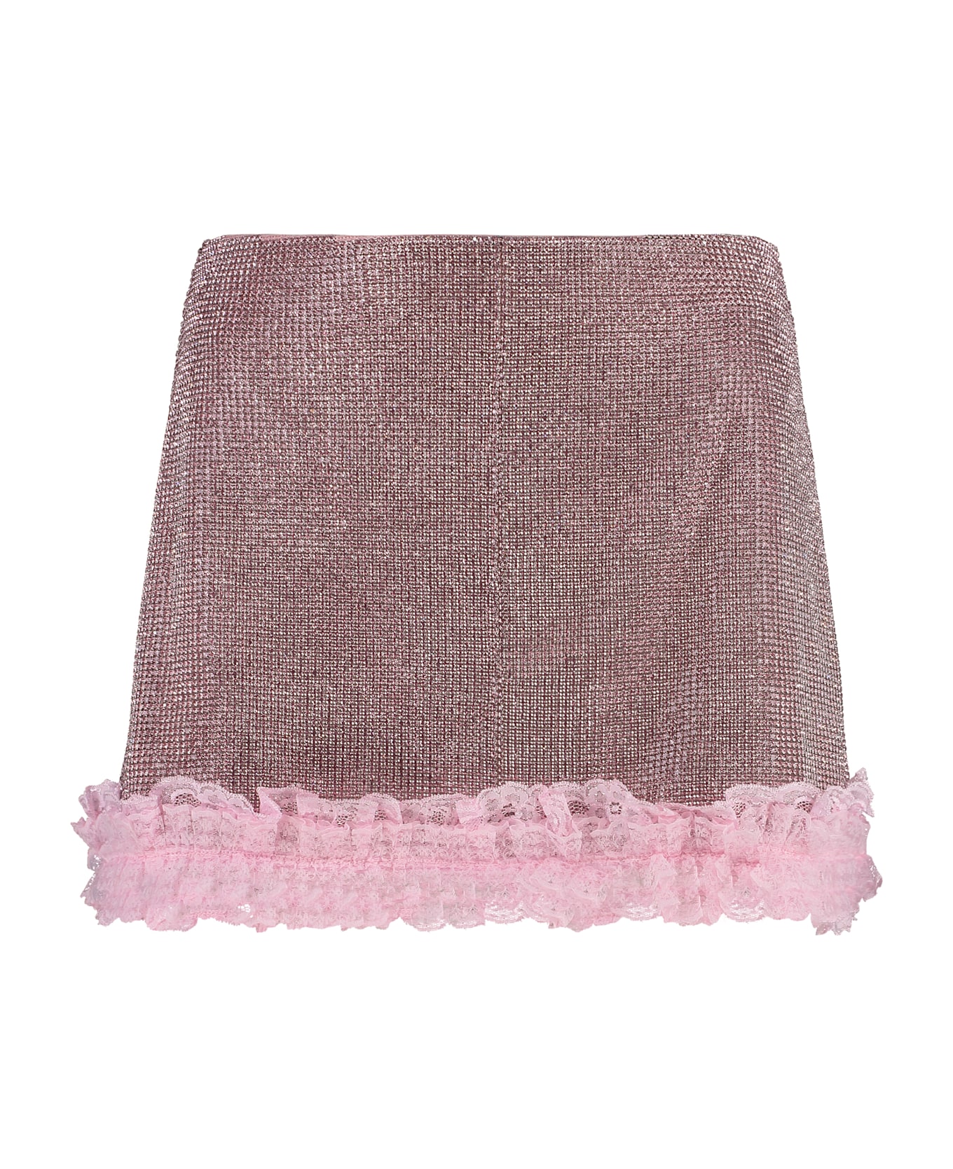 self-portrait X Christopher Kane - Embellished Mini Skirt - Pink