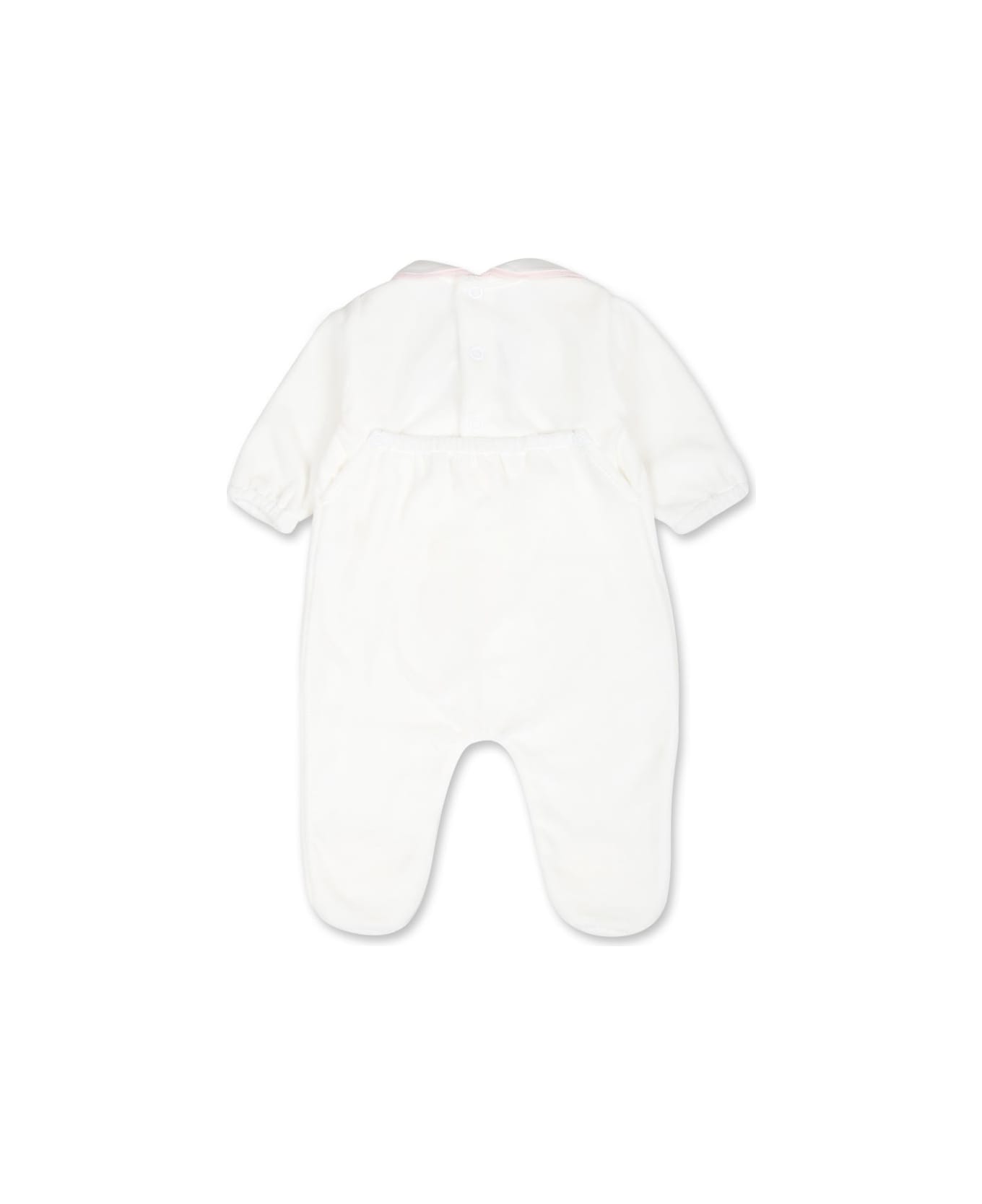 Little Bear White Babygrow For Baby Girl With Mum Writing - White