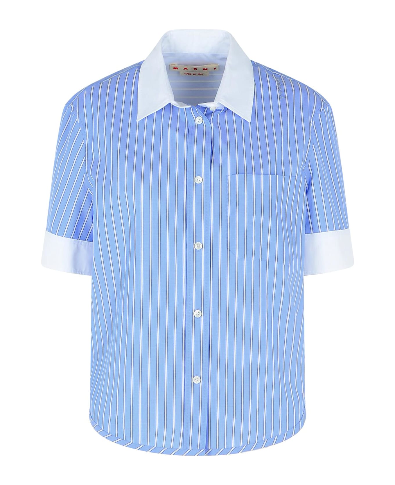 Marni Blue Cotton Shirt - Blue