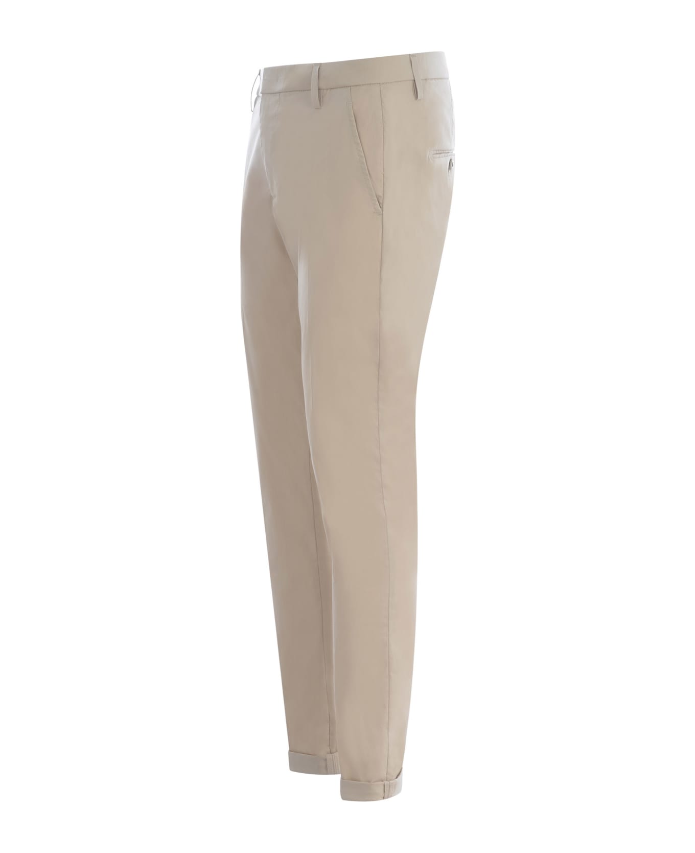 Dondup Trousers Dondup "gaubert" In Cotton Blend - Beige ボトムス