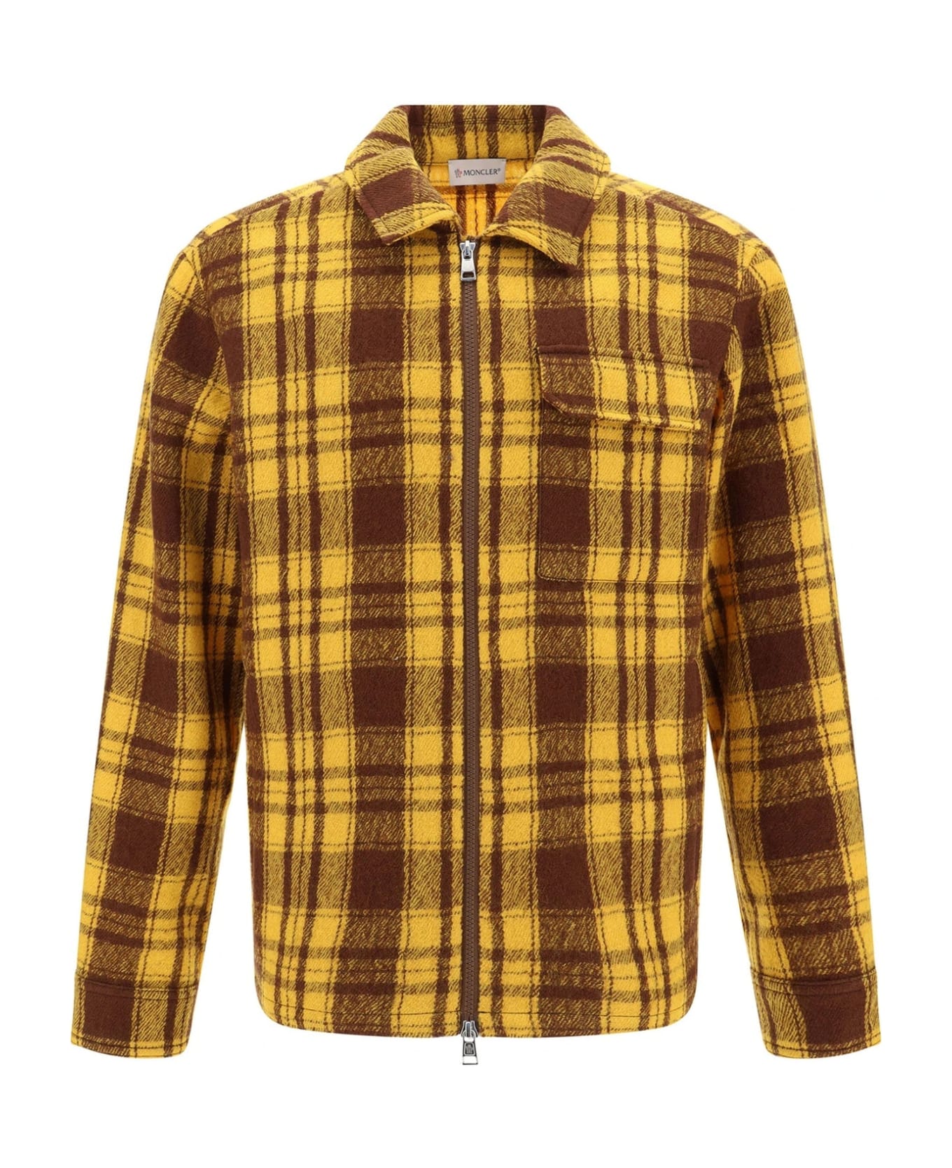 Moncler Wool Checked Jacket - Yellow ジャケット