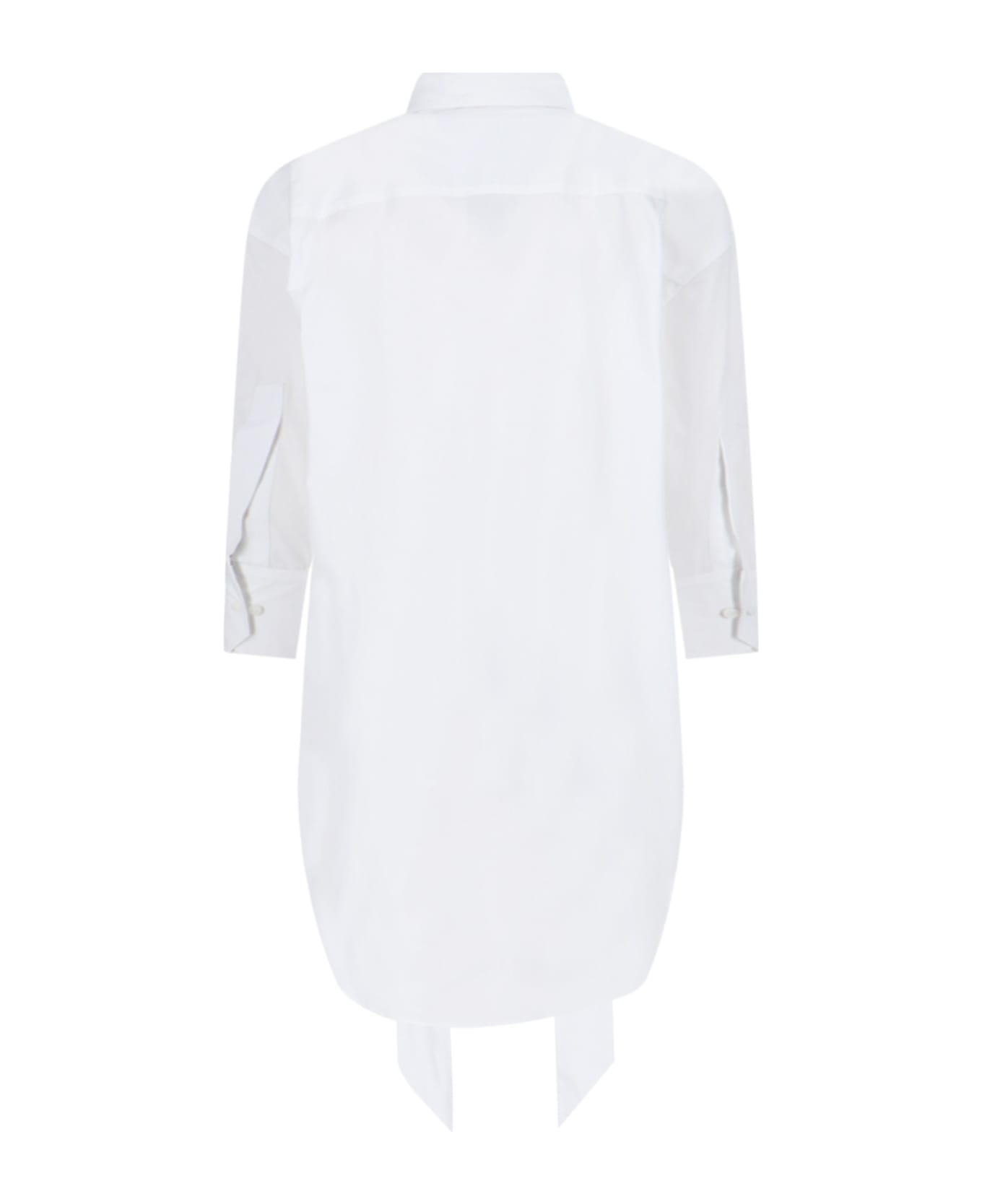 Sa Su Phi Band Detail Shirt - White
