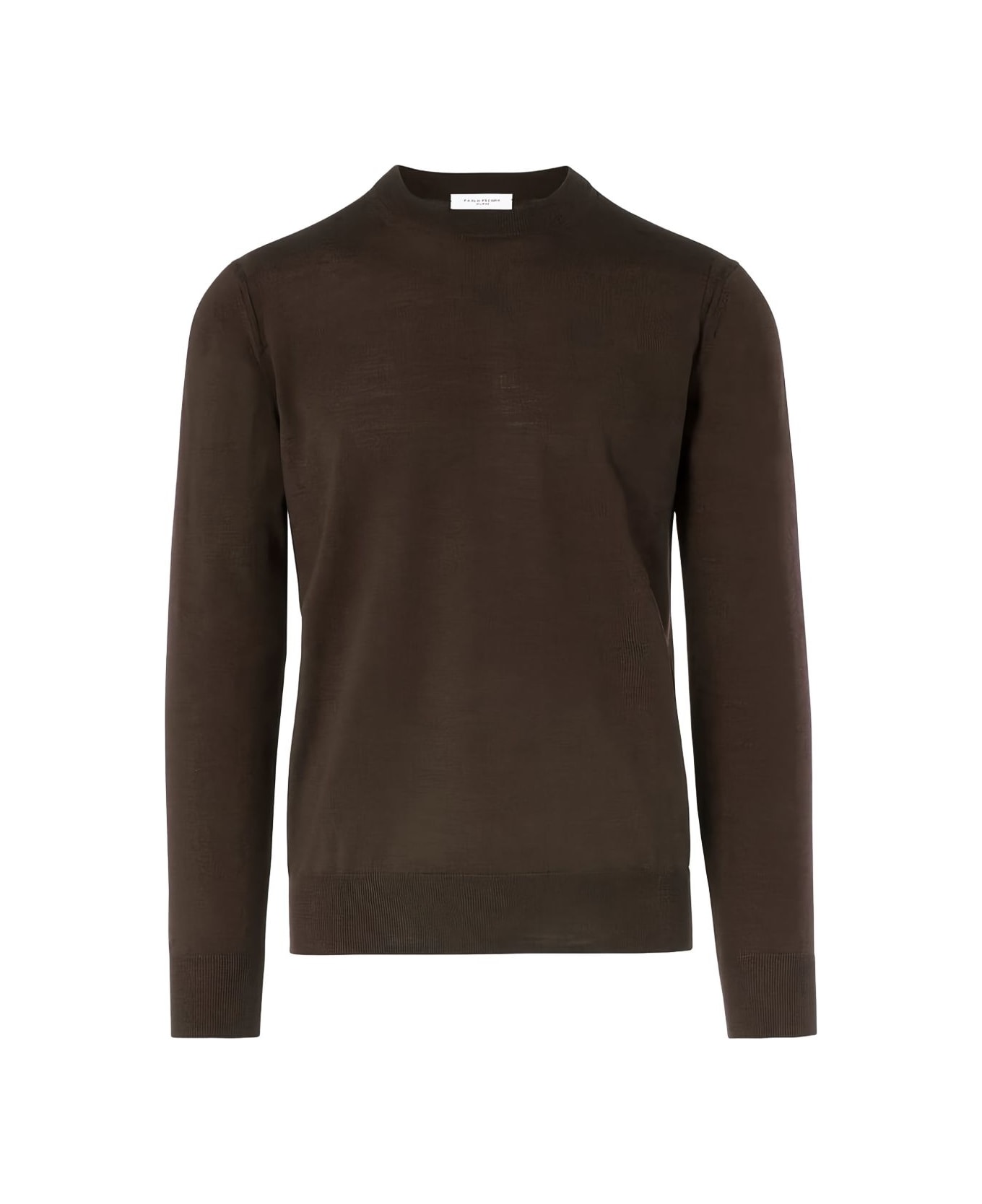 Paolo Pecora Wool Crewneck Sweater - Brown