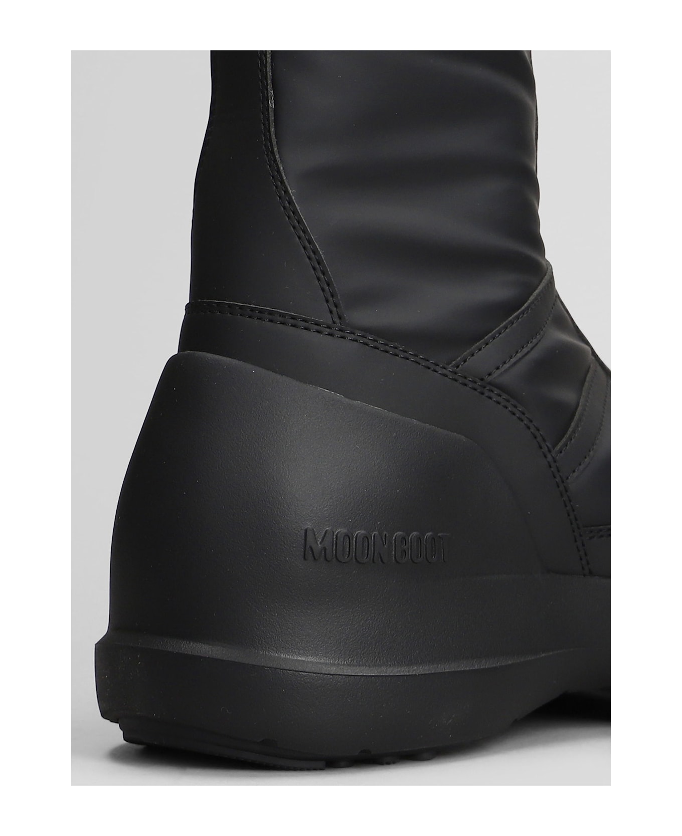 Moon Boot Mb Luna Ankle Boots In Black Nylon - black