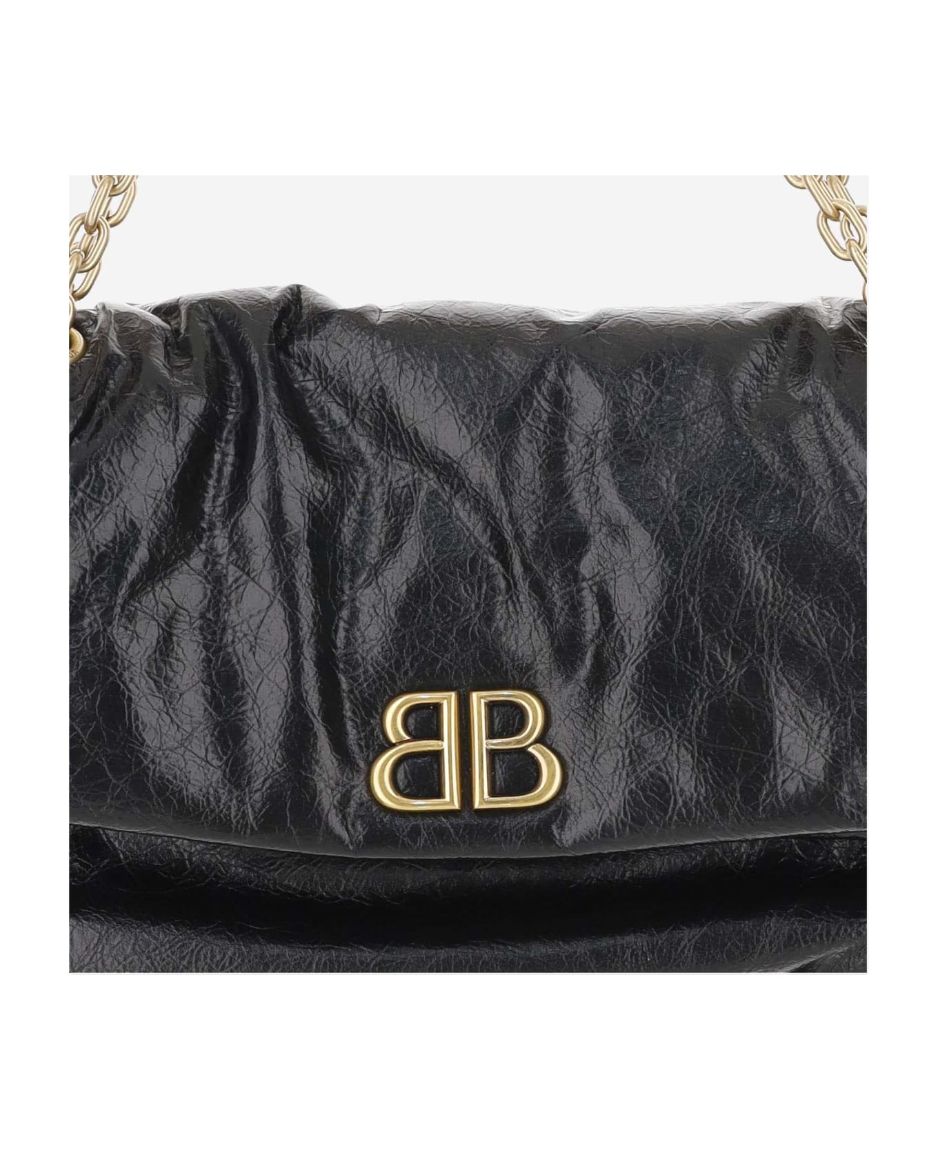 Balenciaga Medium Monk Shoulder Bag - Black