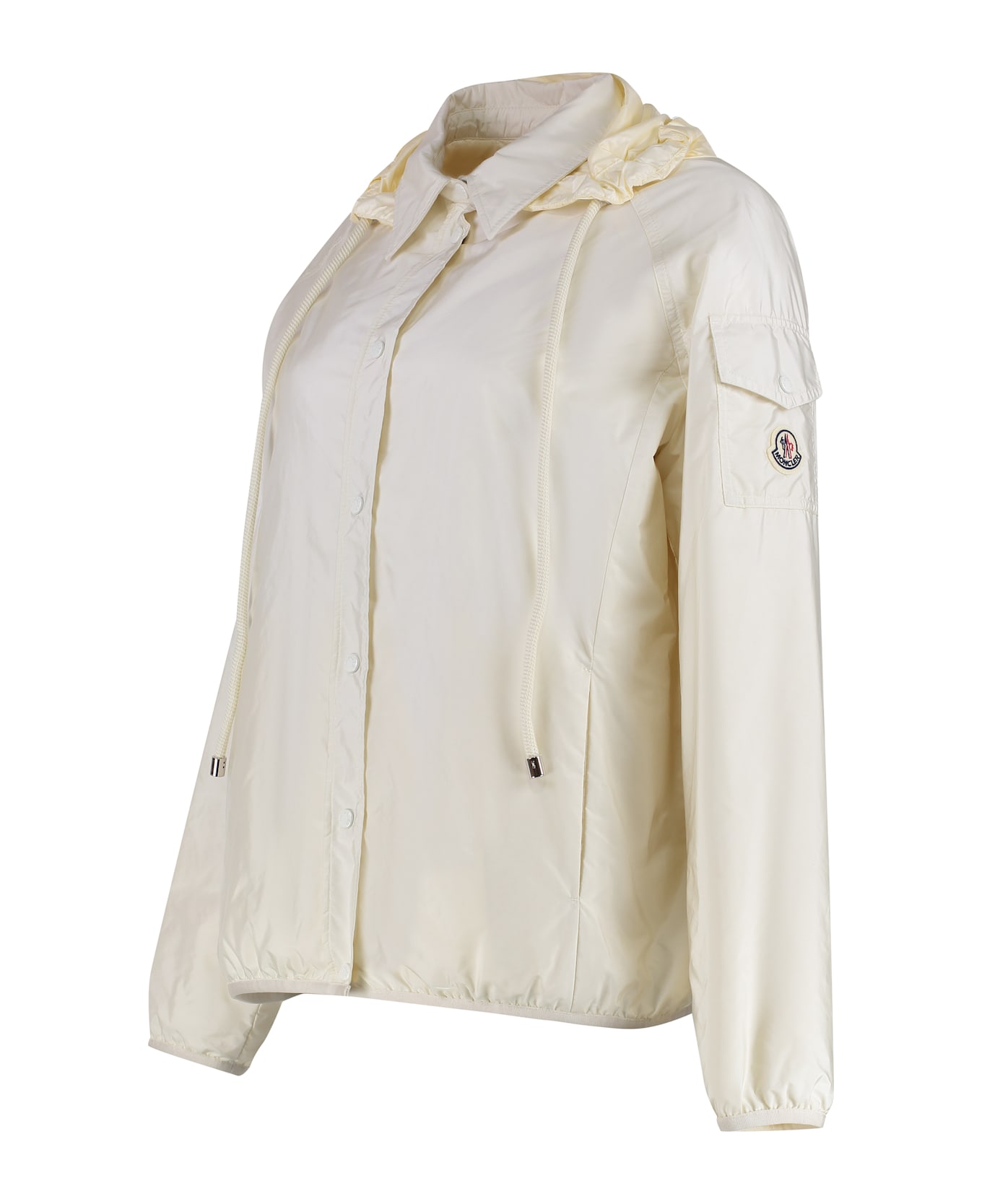 Moncler Techno Fabric Padded Jacket - White