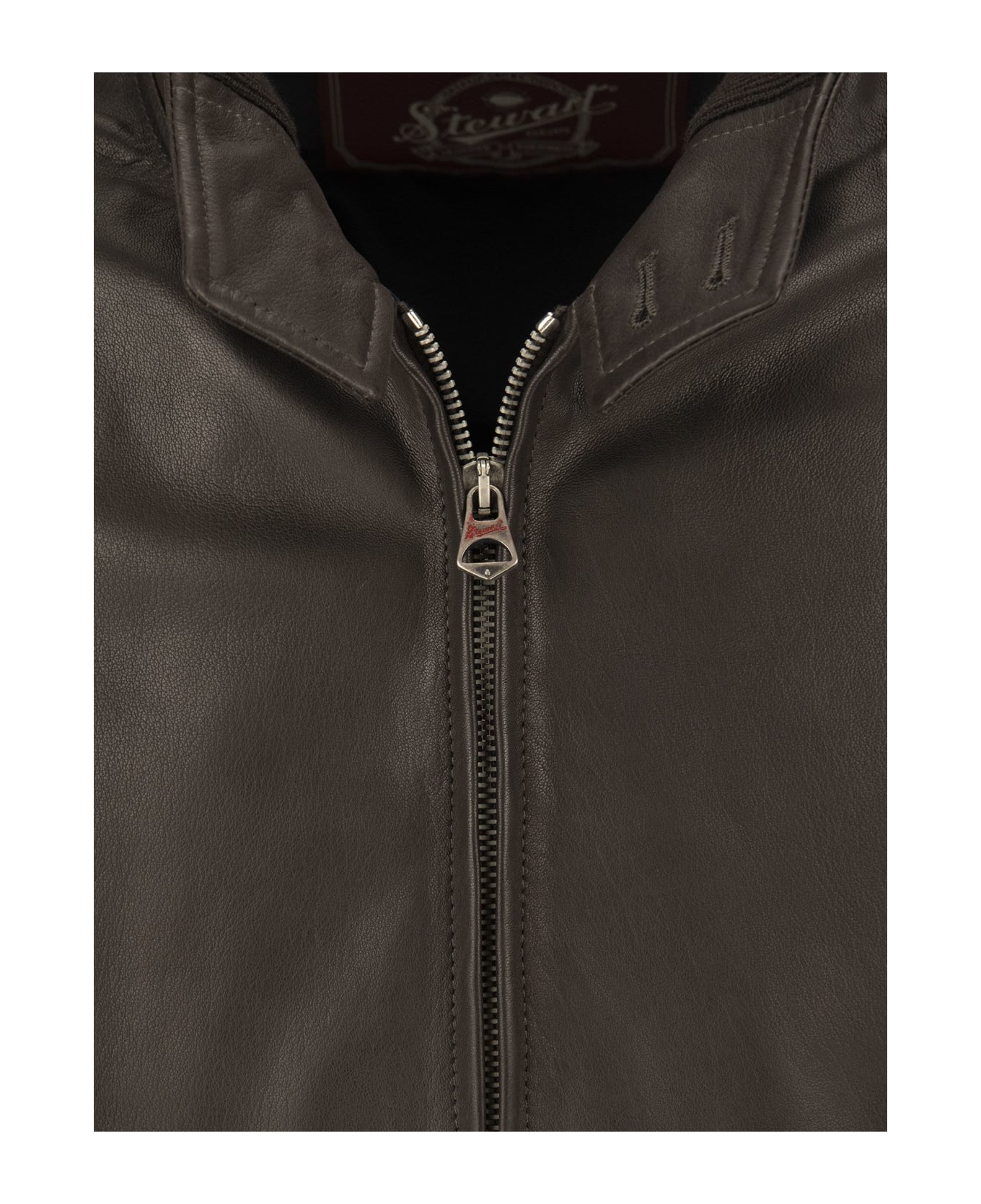 Stewart Tenerife Leather Jacket - Dark Brown