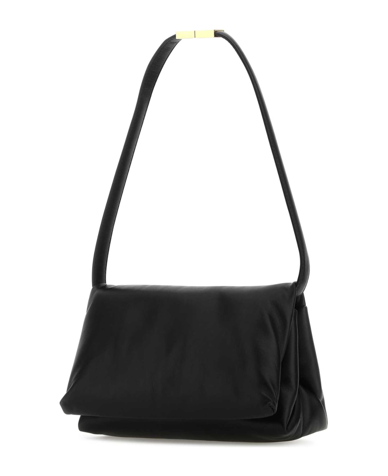 Marni Black Leather Prisma Shoulder Bag - BLACK ショルダーバッグ