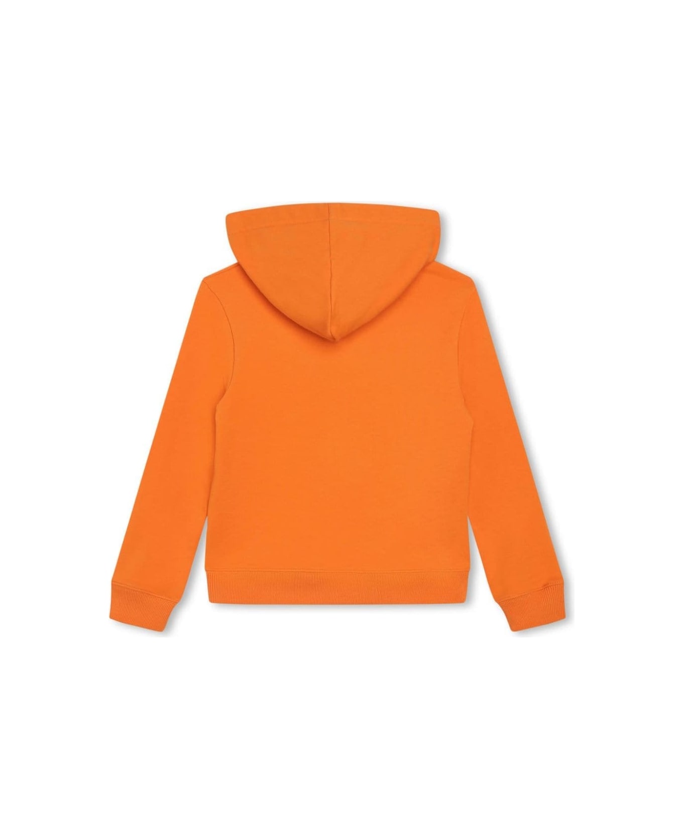 Lanvin Orange Hoodie With Lanvin "curb" Logo - Orange