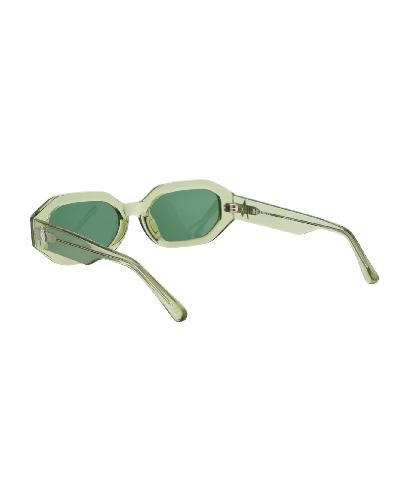 The Attico Irene Sunglasses - LIME/SILVER/GREEN