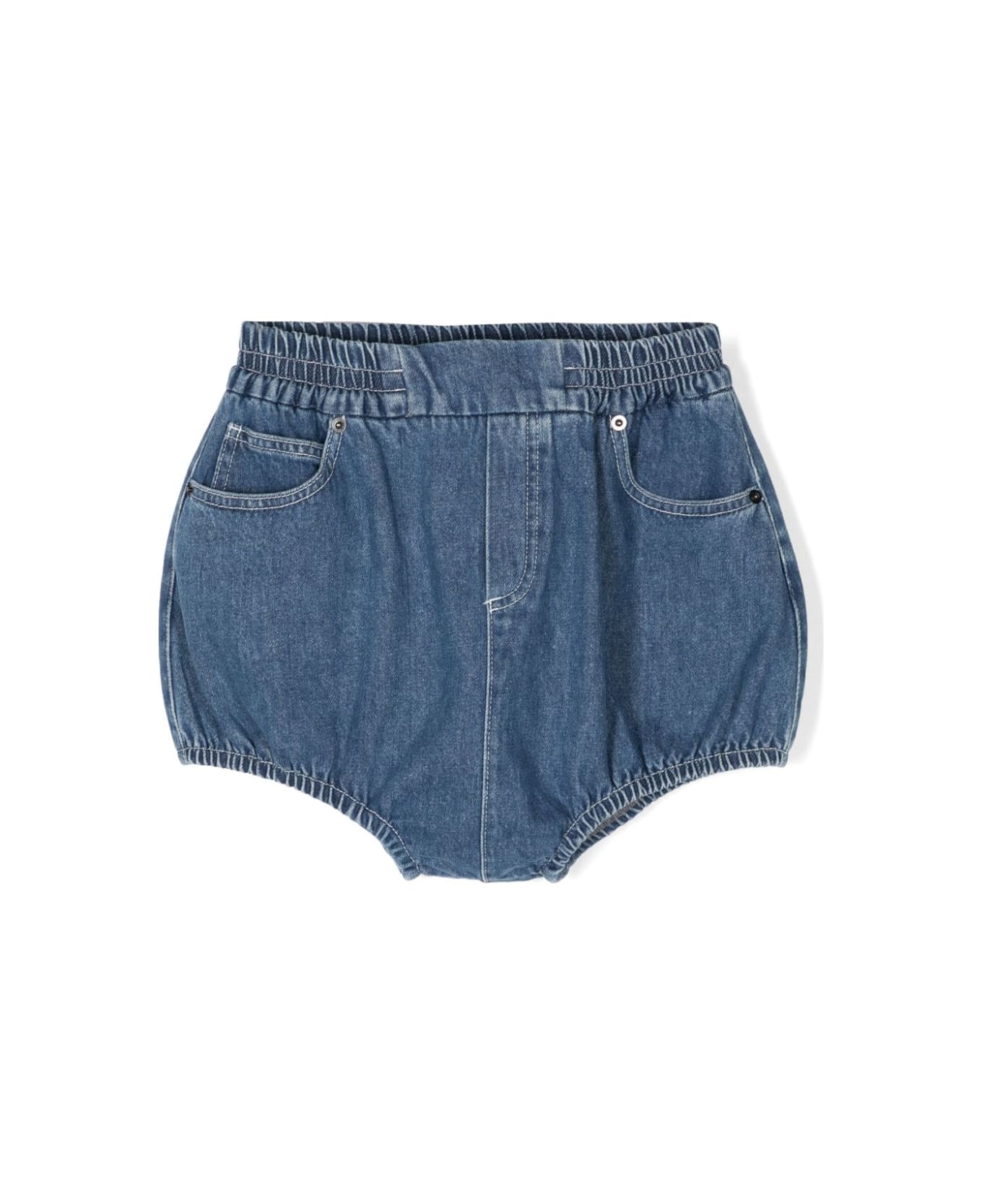 Douuod Shorts Con Ricamo - Blue