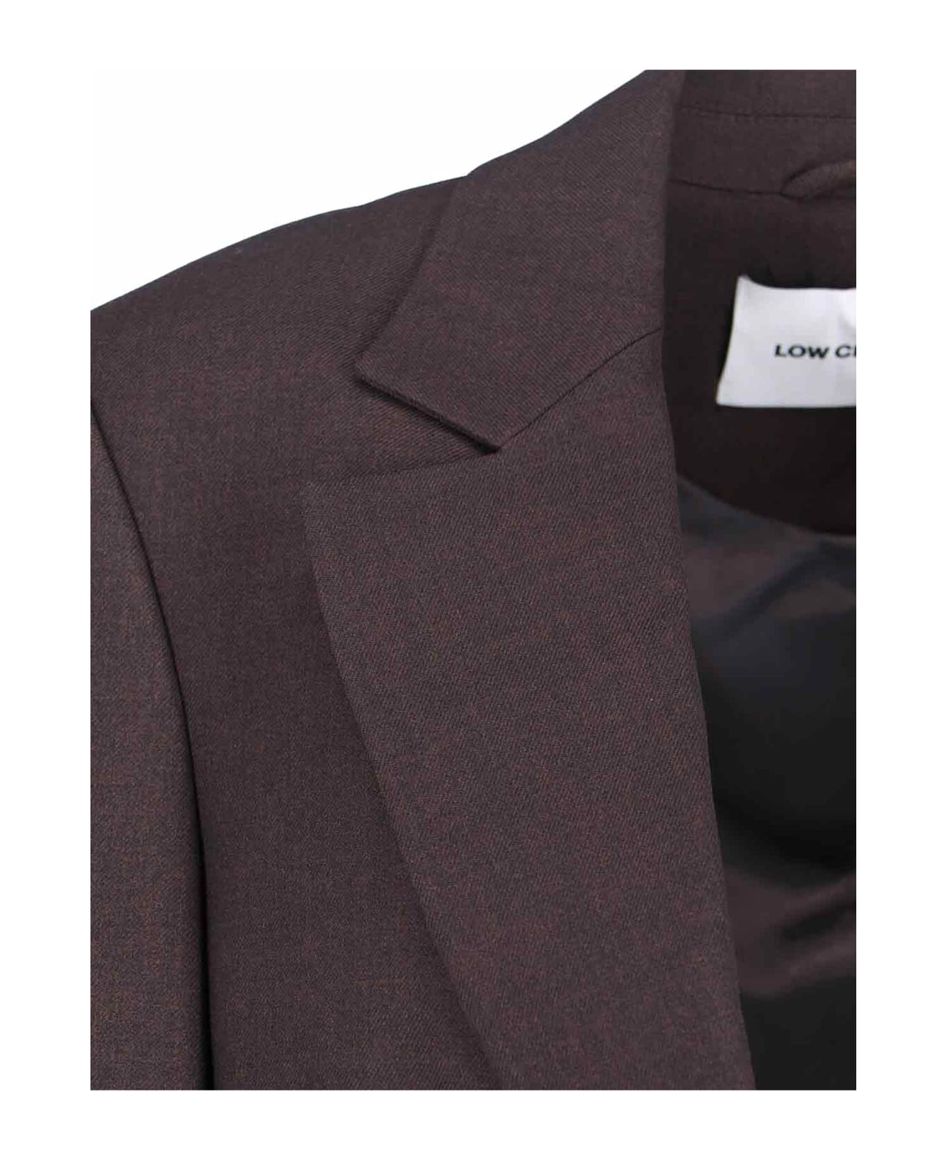 Low Classic Single-breasted Blazer - Brown