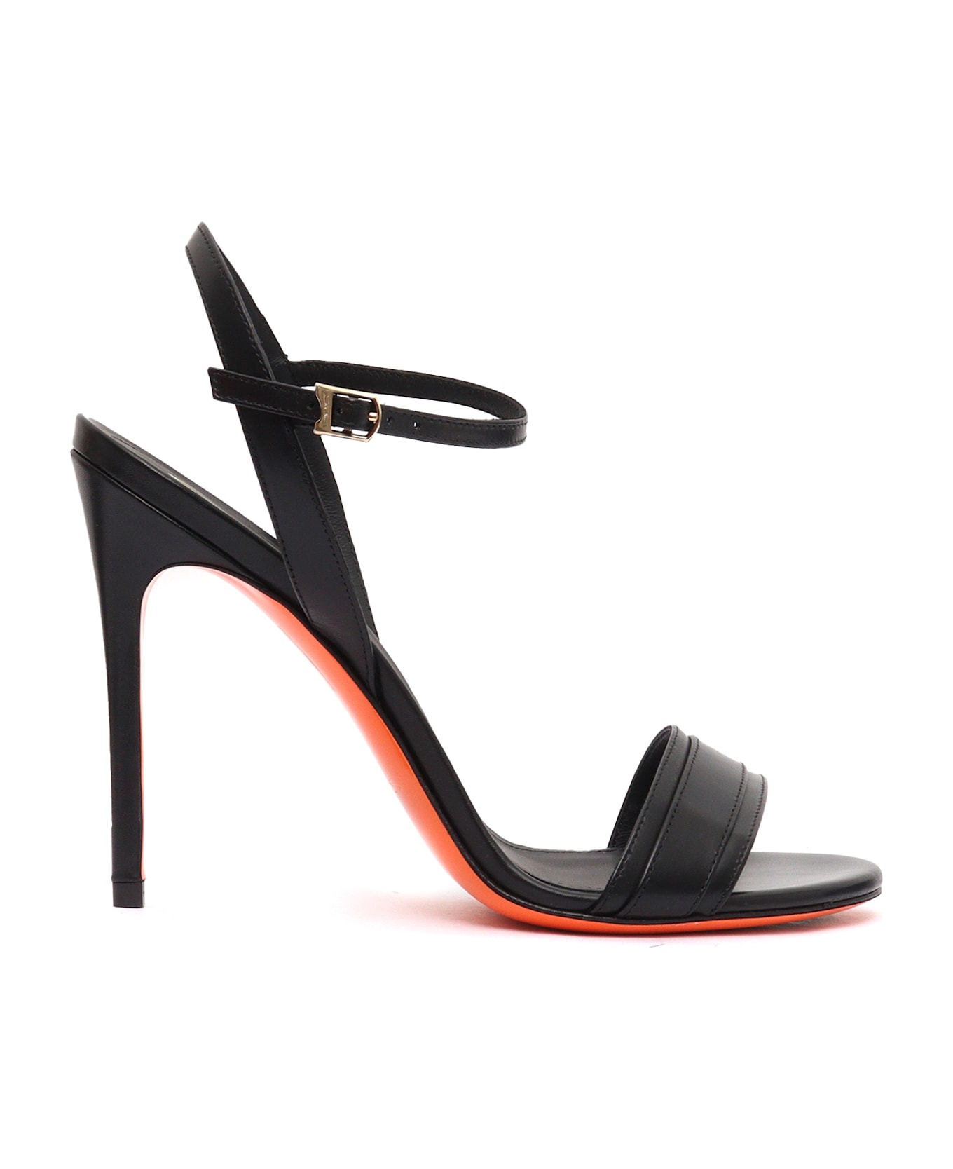 Santoni W - High Sandal,basic - BLACK