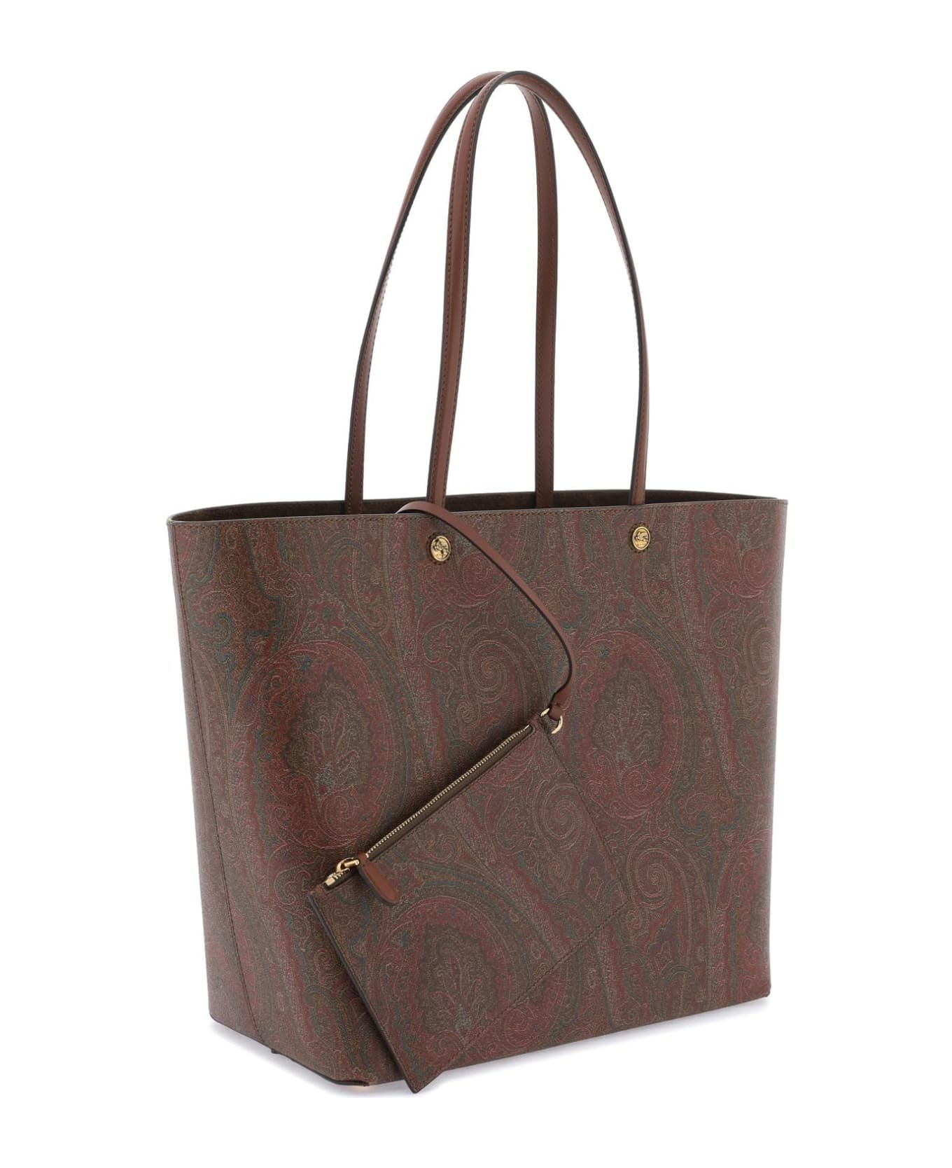 Etro Brown Leather Blend Bag - MARRONE SCURO 2 (Brown) トートバッグ