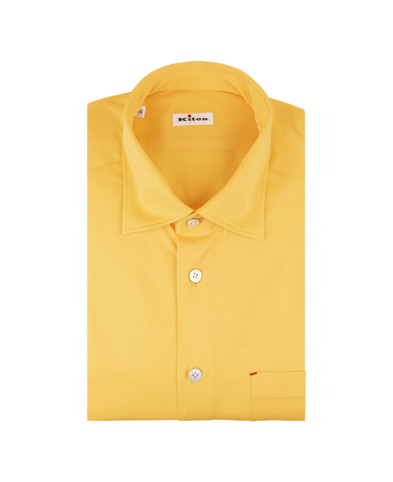 Kiton Yellow Nerano Shirt - Yellow シャツ