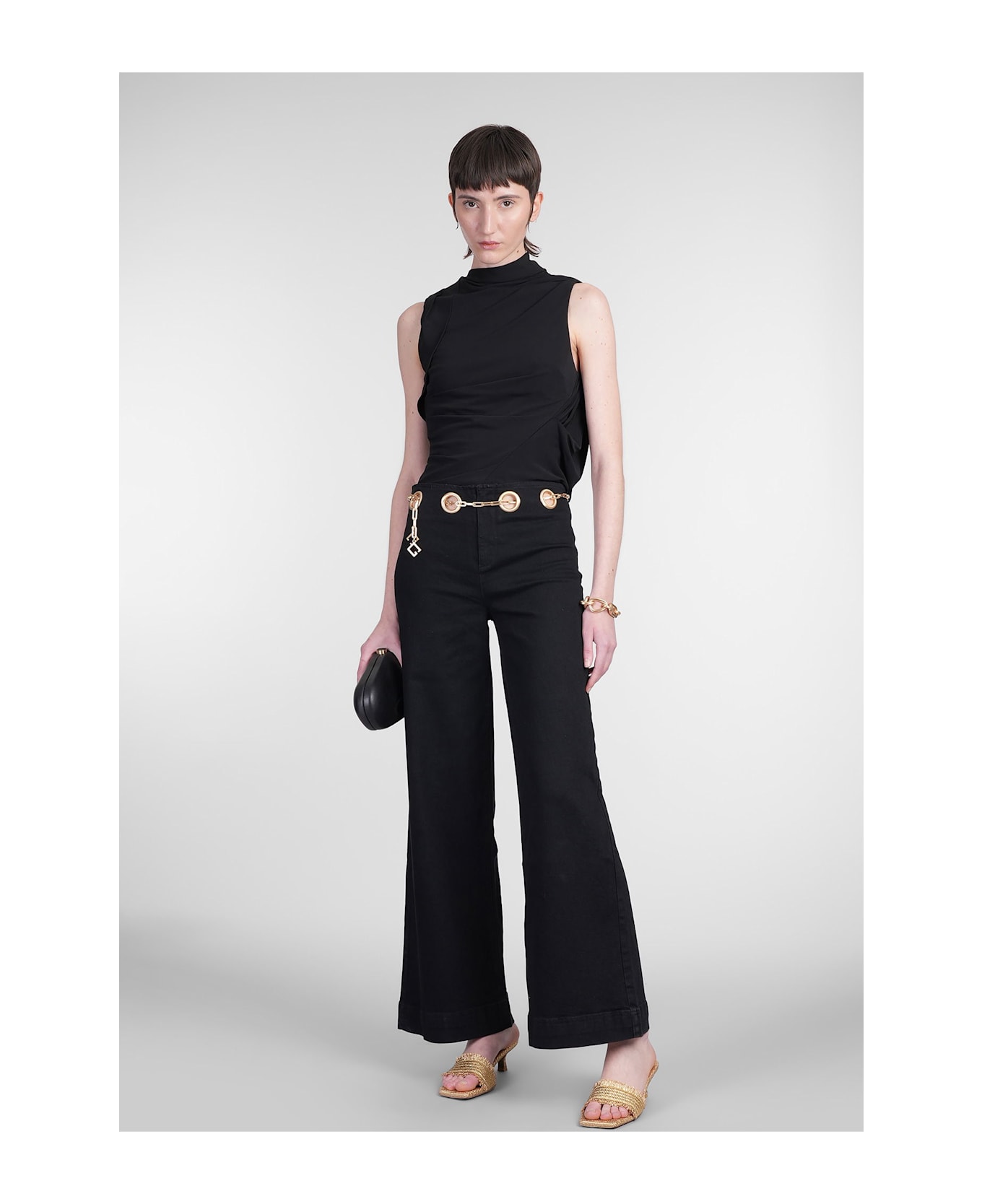Cult Gaia Christian Topwear In Black Viscose - black