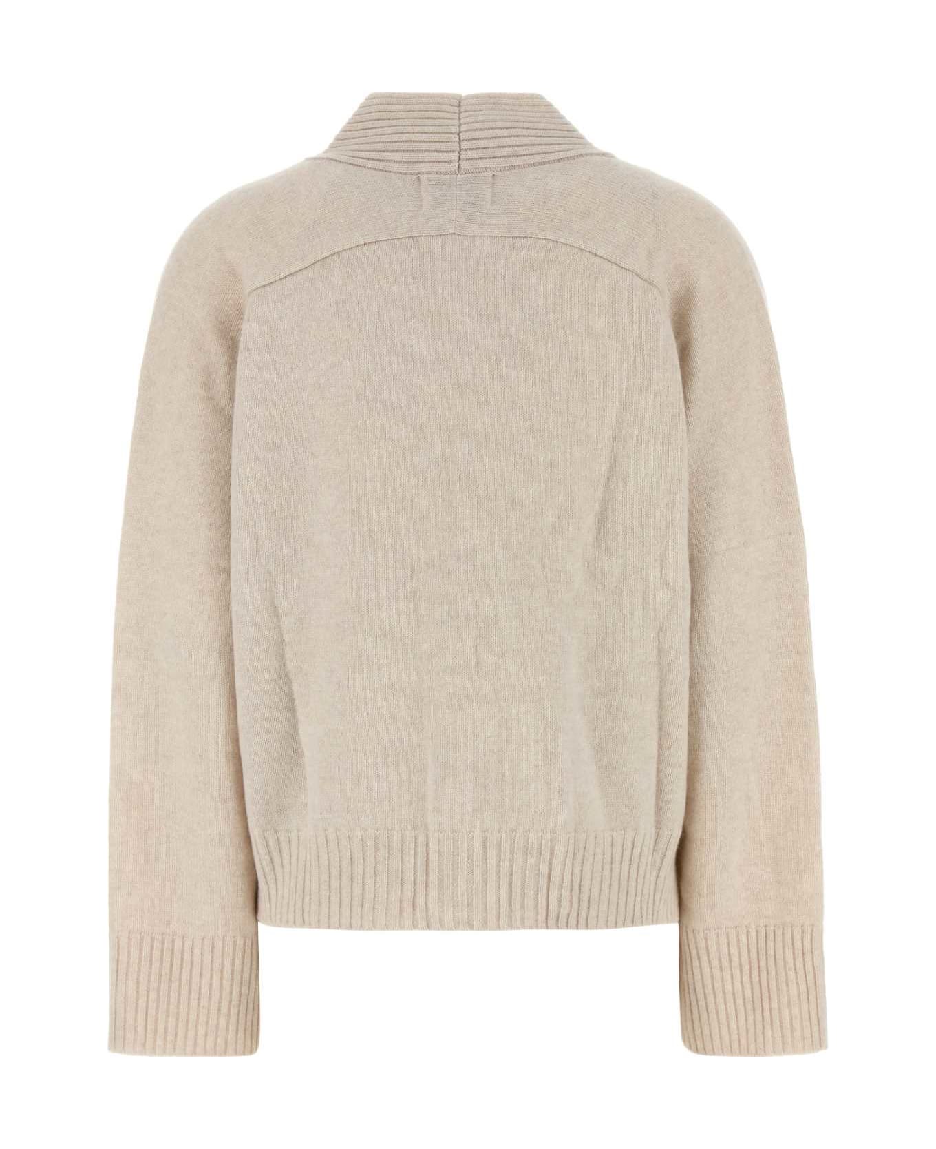 Loulou Studio Sand Cashmere Kaia Cardigan - OATMELANGE